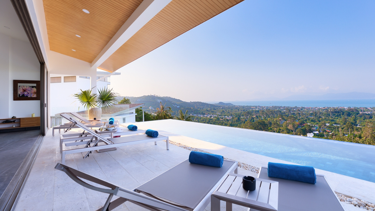 Villa Destiny — 3 bedroom sea view villa with infinity pool in Bophut, Koh Samui
