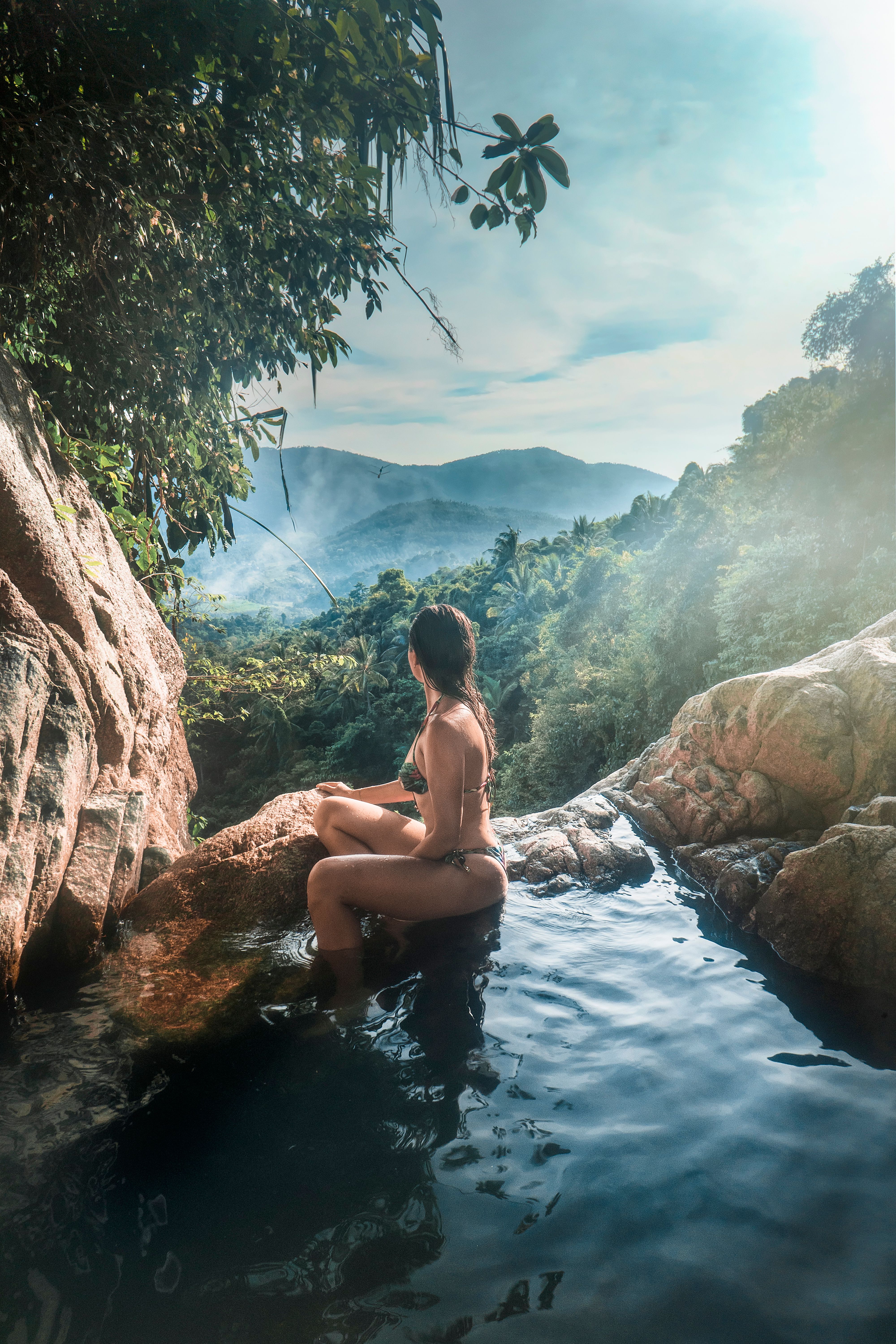 Na Muang jungle waterfall on Koh Samui, Thailand