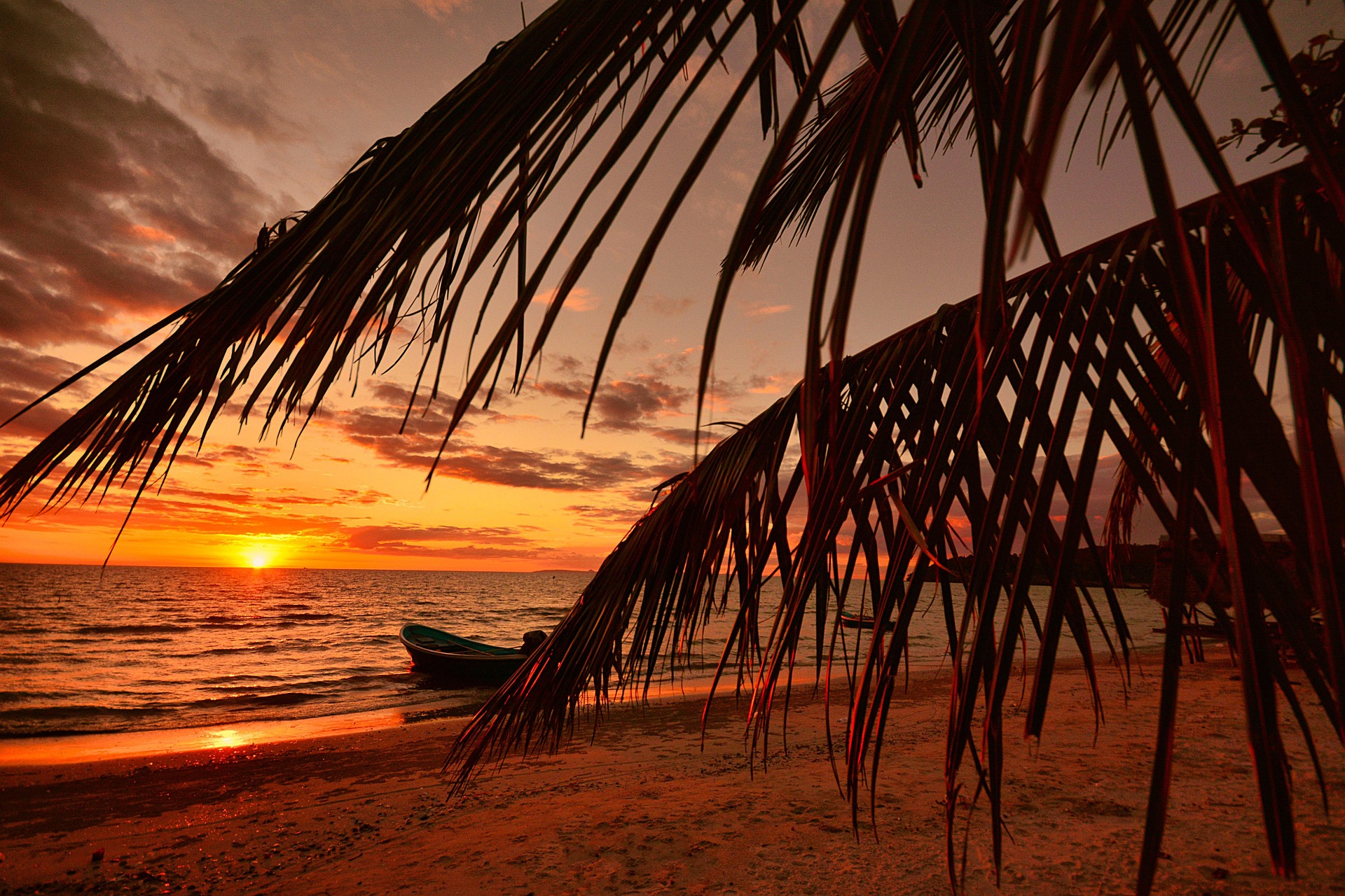 Tropical sunset over Koh Samui