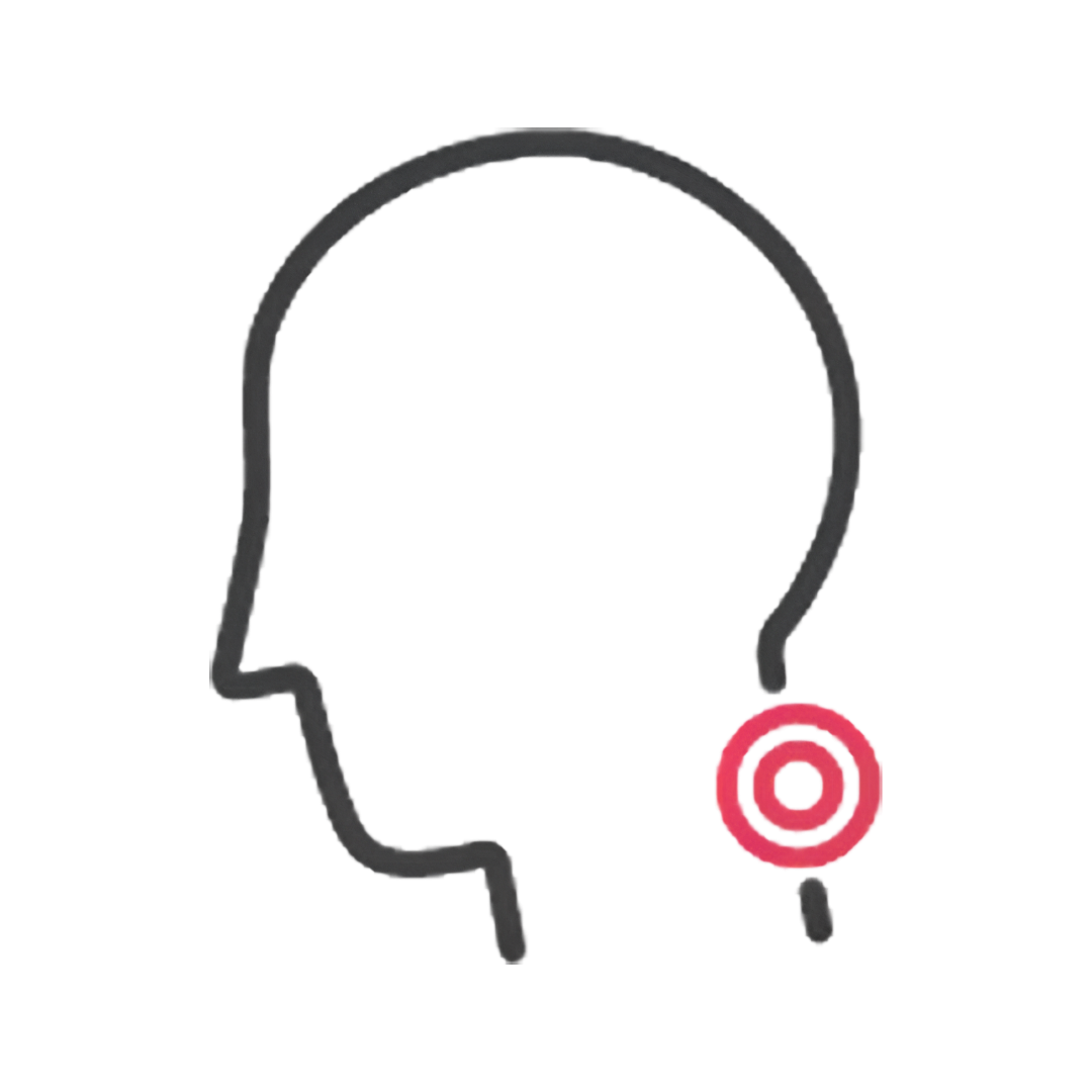 Icono de alivio de tensión cervical