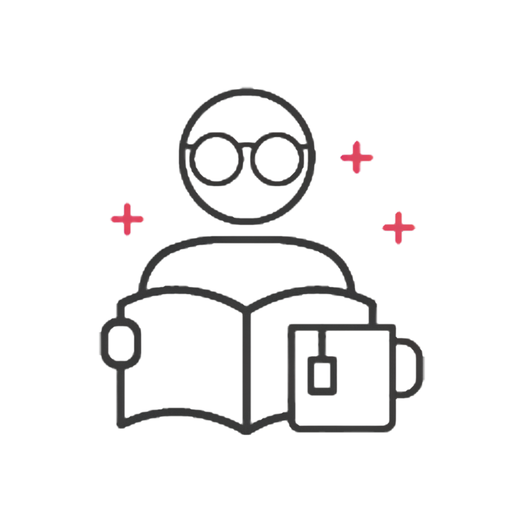 Icono de relajación de estudio