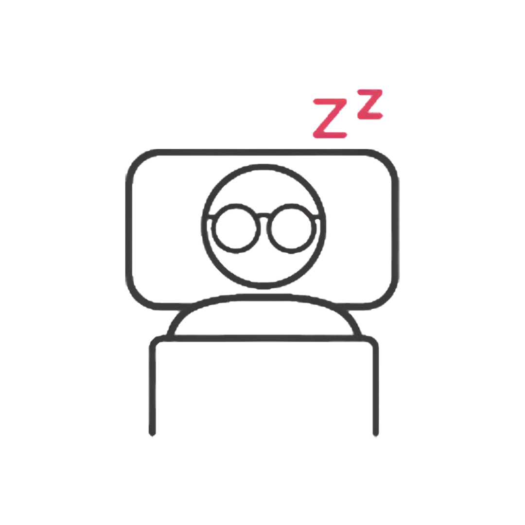 Icono de descanso de estudiante