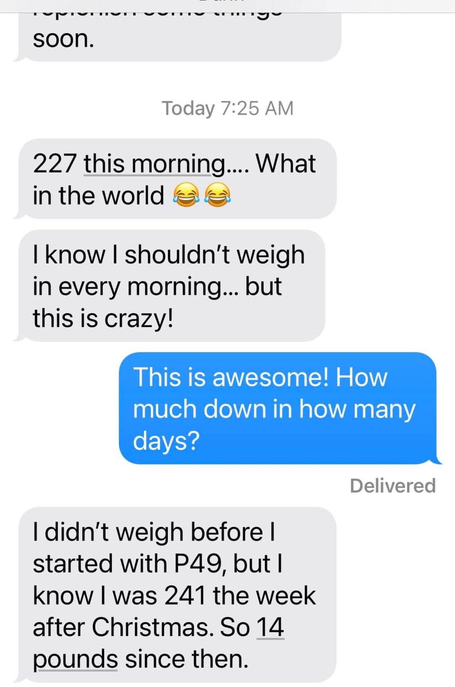 Built To Last member message about their results