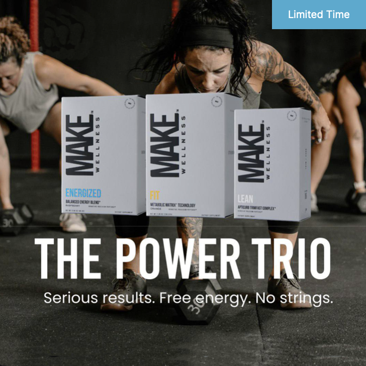 Unlock your potential with the Power Trio–featuring LEAN, FIT, and ENERGIZED. This trio energizes your wellness routine with mind and body support. These products work together to promote strength, endurance, and healthy body composition, and provide sustainable, clean energy to keep you alert and performing at your best, laying the foundation for long-term wellness.  For maximum results, consistency and alignment with a healthy lifestyle—balanced nutrition, regular exercise, and restorative sleep—are essential.
