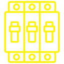 Icon representing circuit breaker replacement services by Bee Electrical Contracting in Port St. Lucie and nearby areas