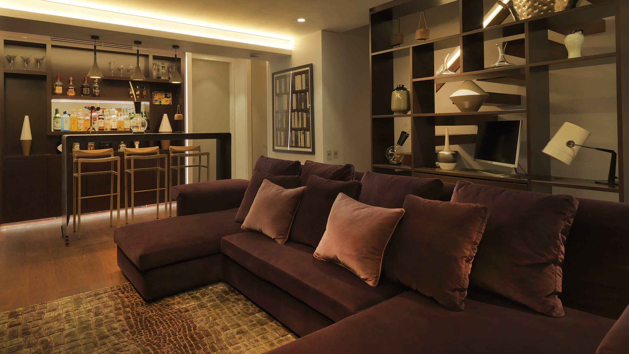 Cinema Room - Contemporary Penthouse - Chelsea London