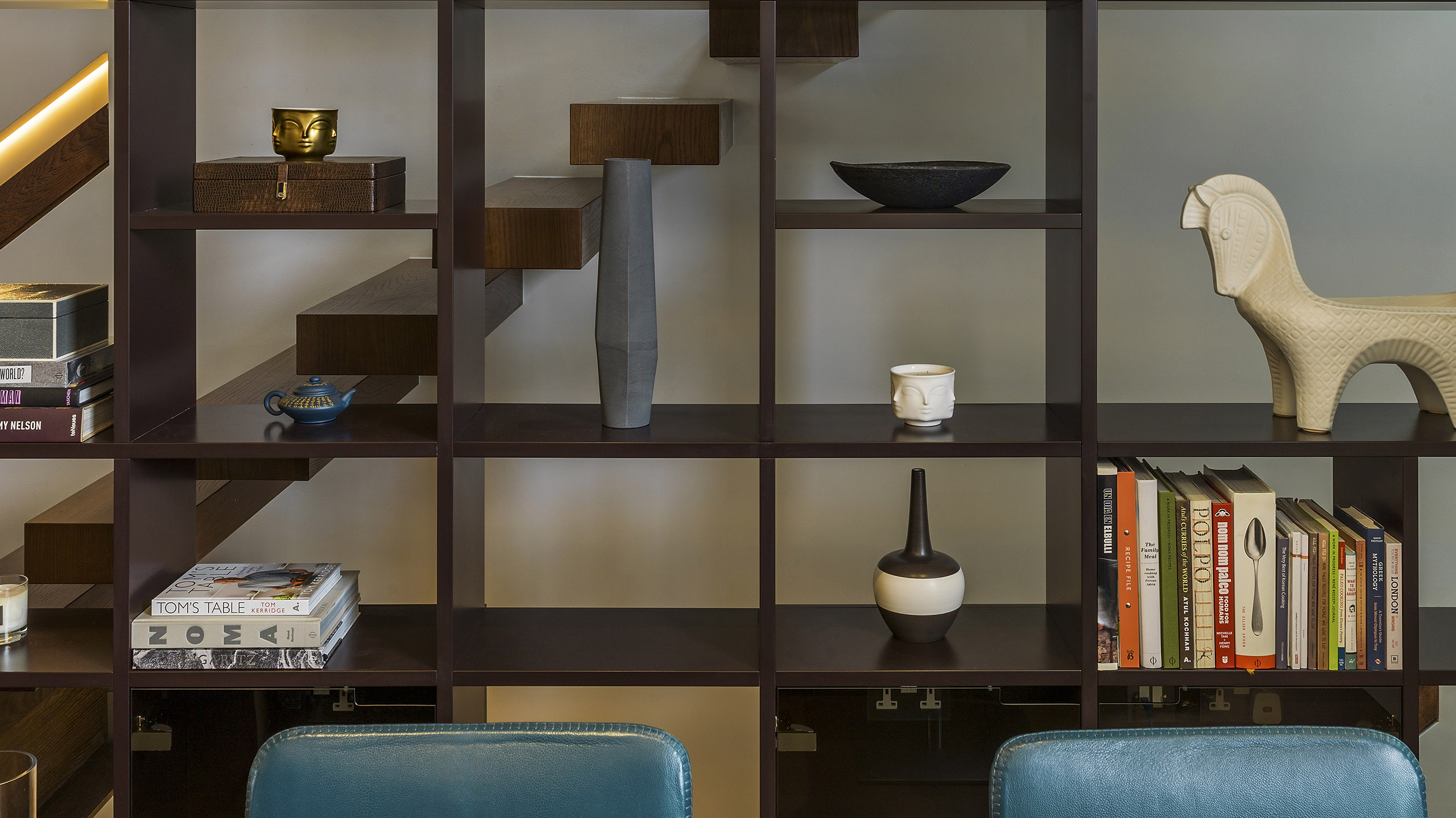 Bookshelves - Contemporary Penthouse - Chelsea London