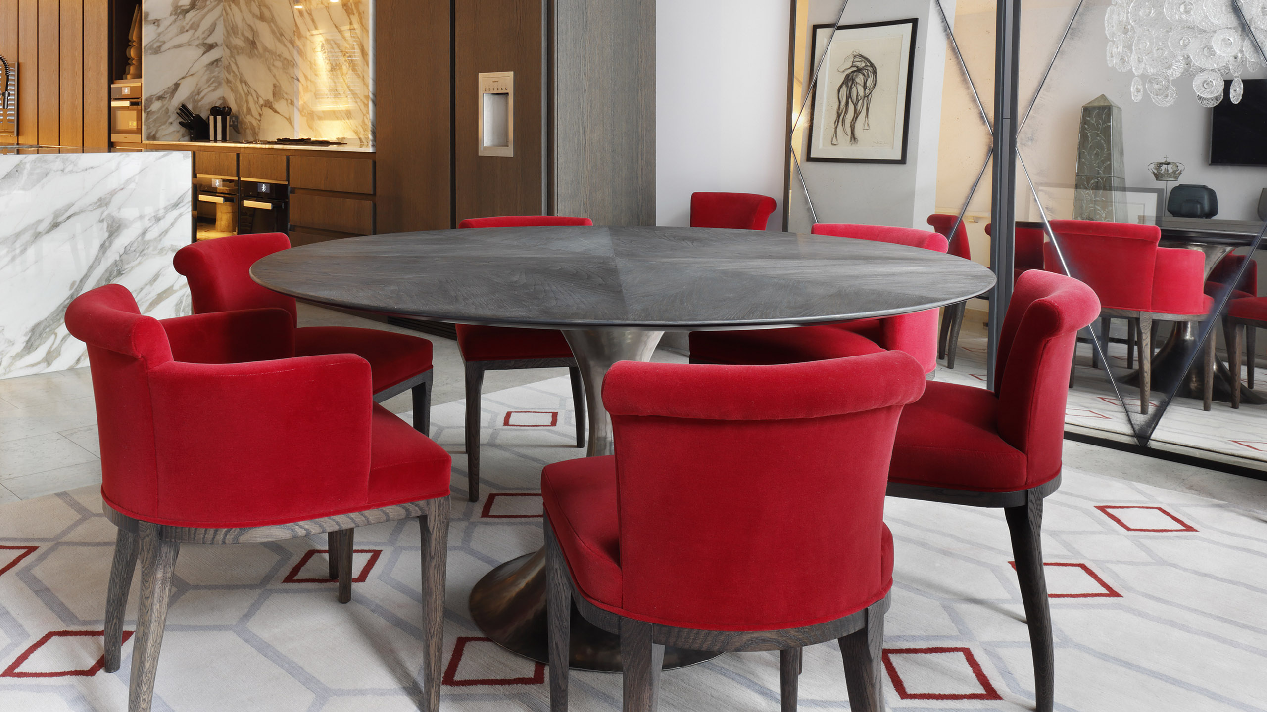 Dining  Room - Victorian Terraced House - Chelsea London