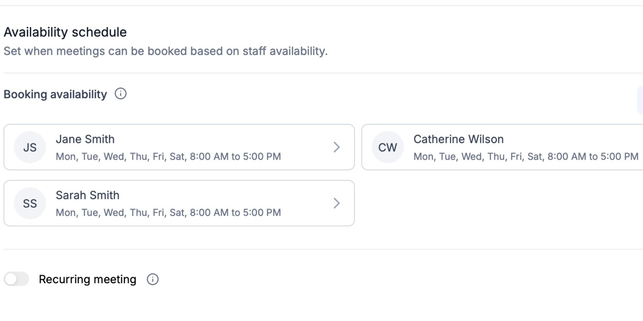 Team workload dashboard