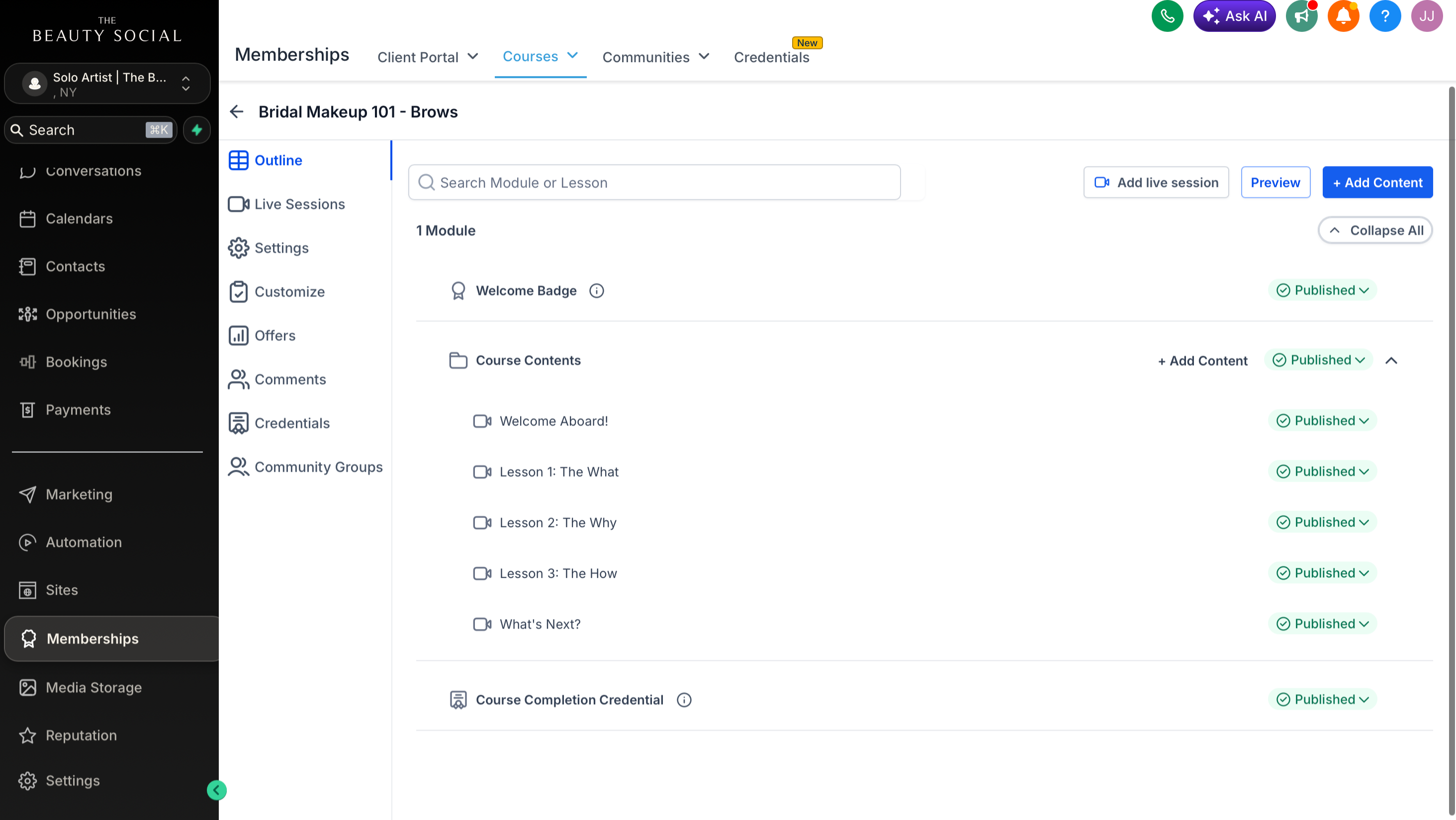 Booking Flow