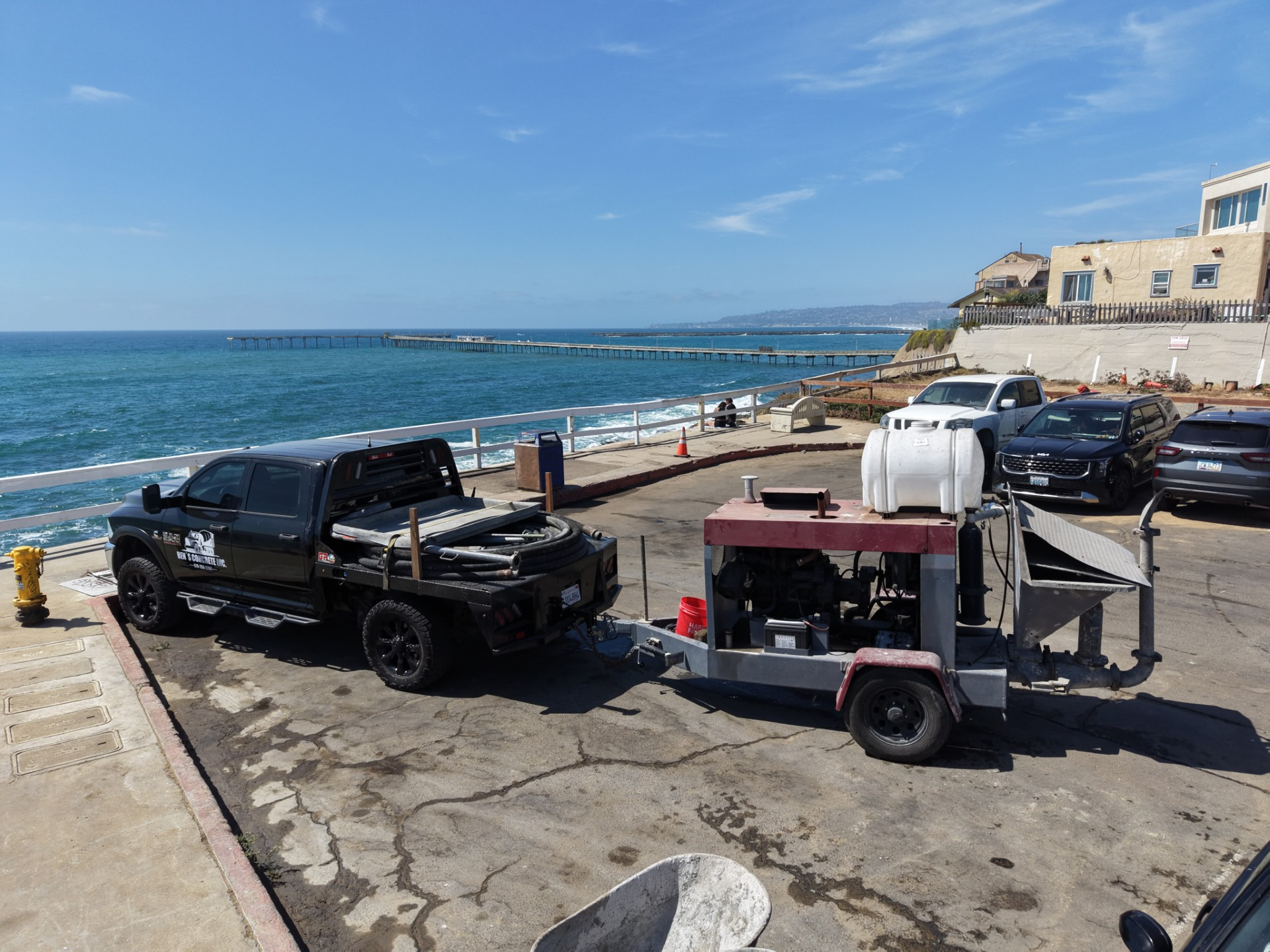 Concrete pumping equipment