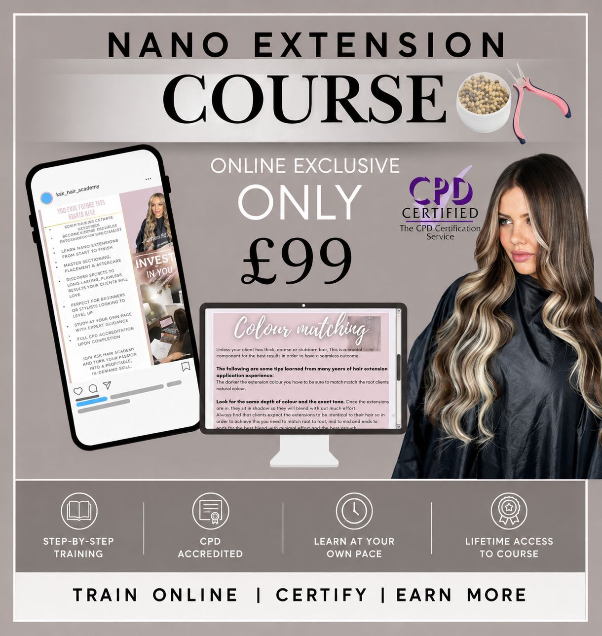 Nano Ring Hair Extensions Online Course