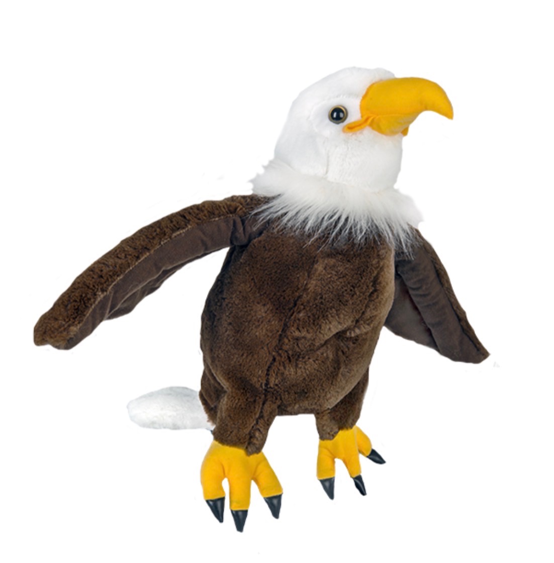 Bald eagle plush with spread wings