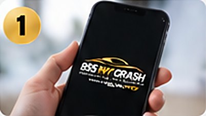 Phone showing the 855 MY CRASH app