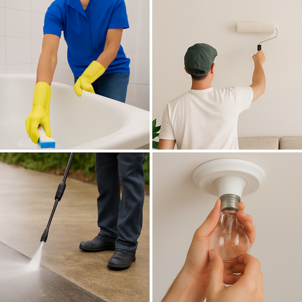 Turnover cleaning, painting, carpet care and repairs