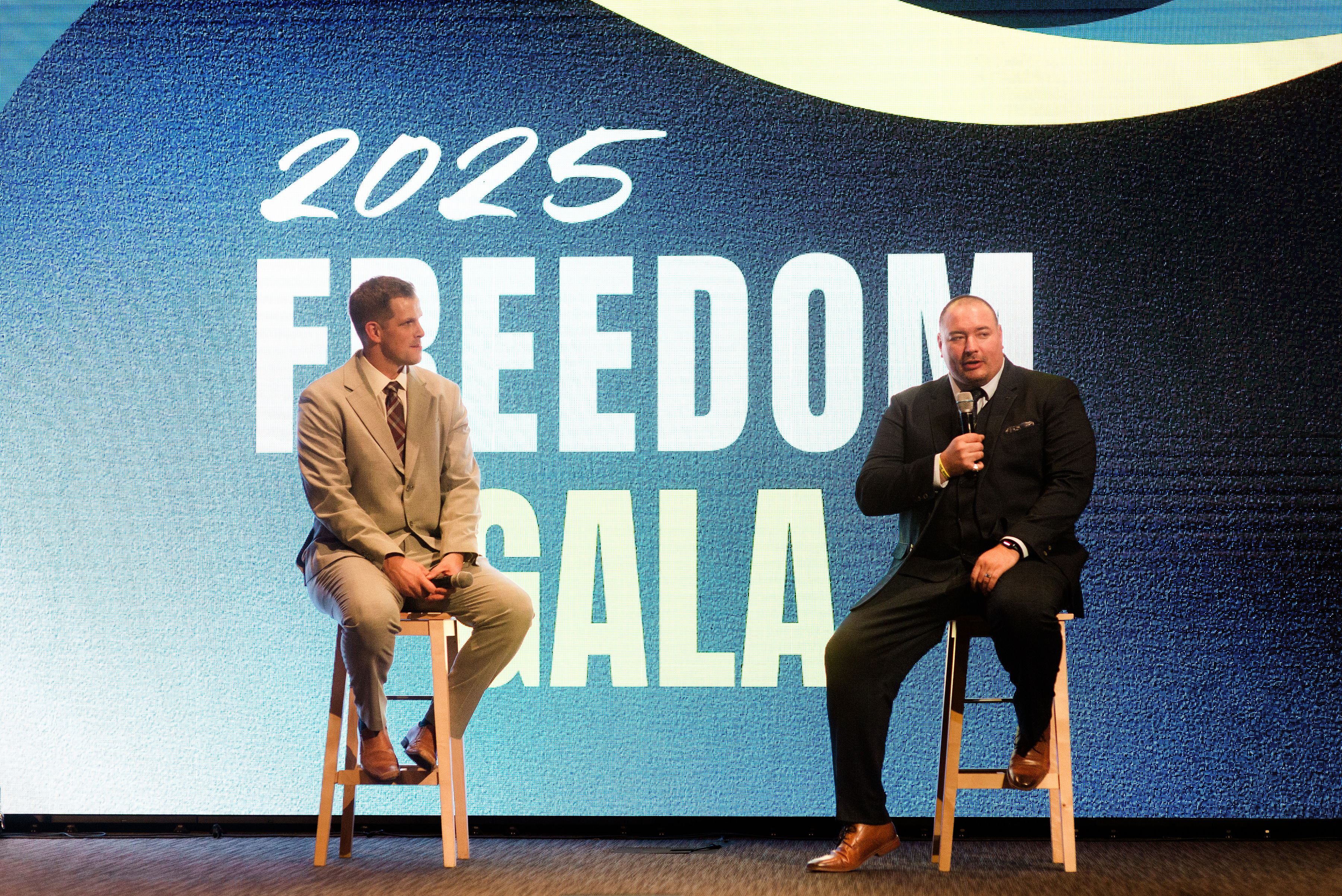 A standing ovation following a Freedom Gala testimony