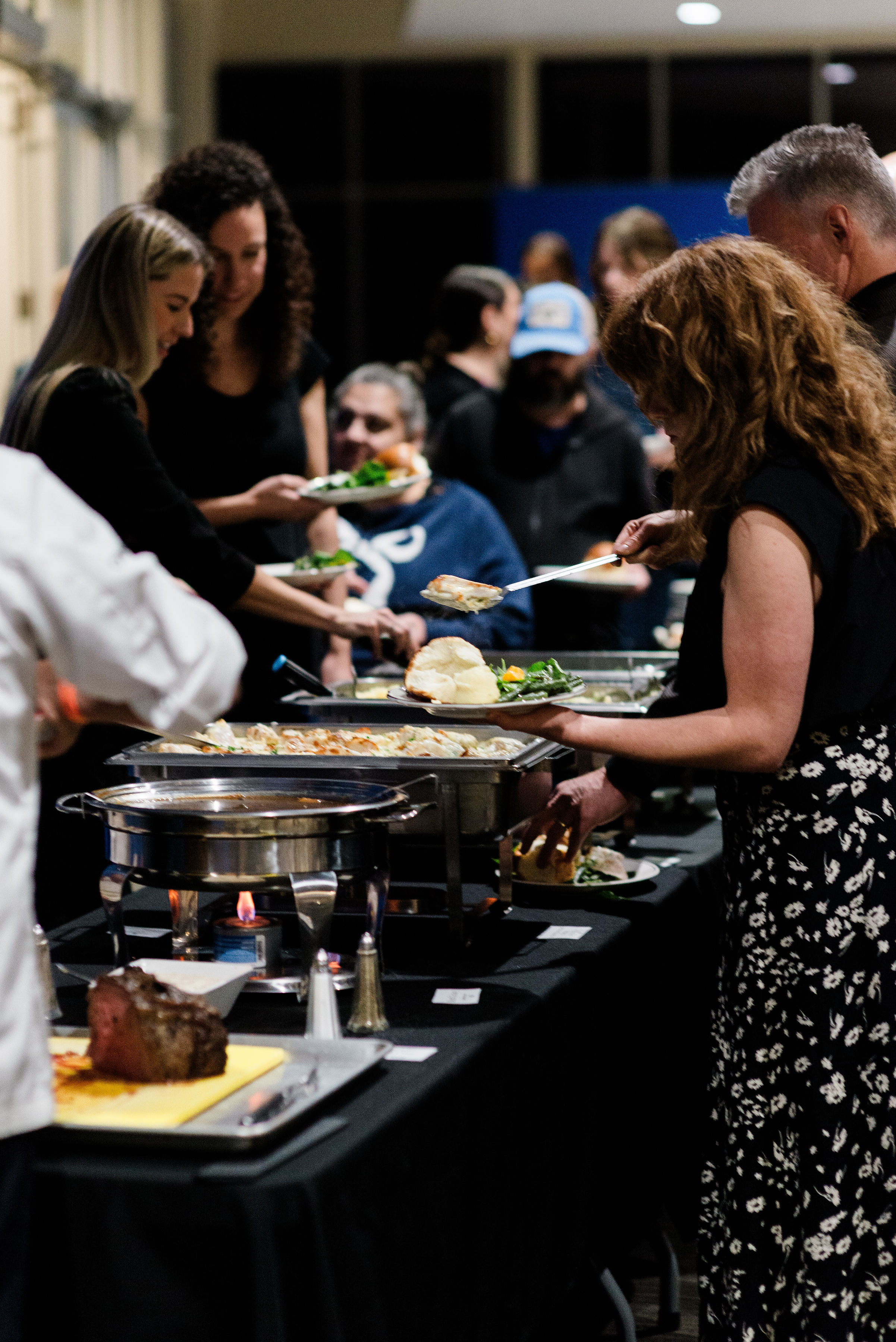 A plated dinner served at the Freedom Gala