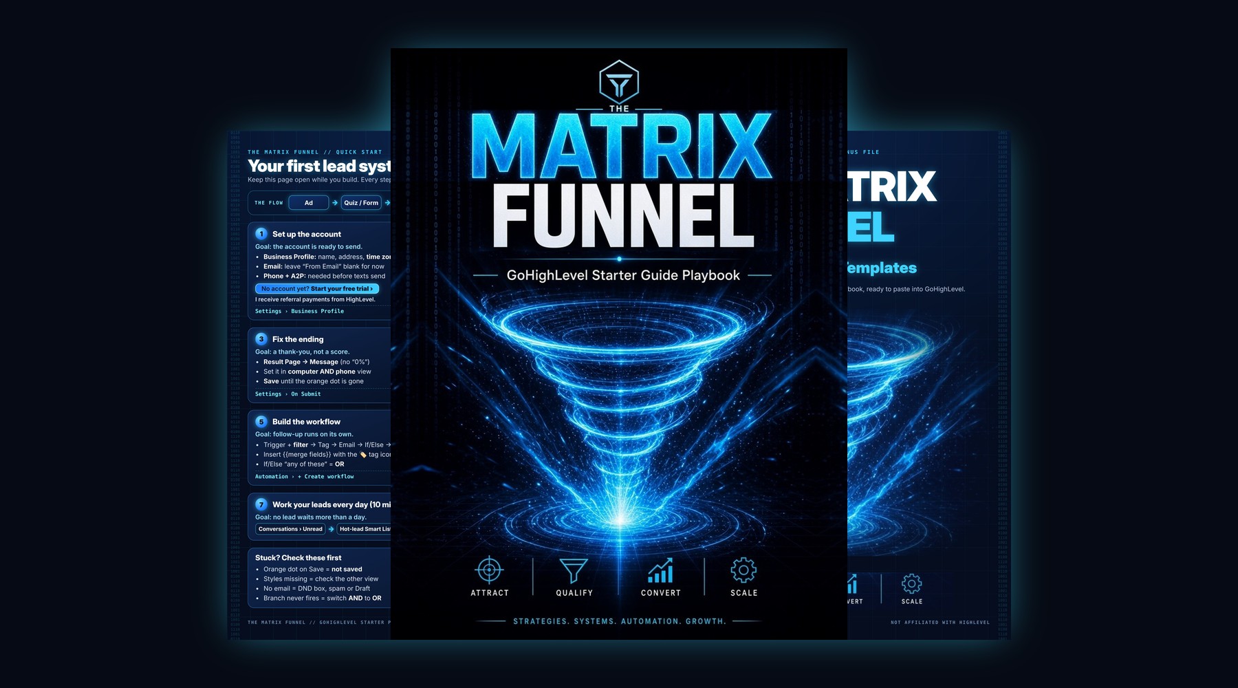 The Matrix Funnel bundle: playbook, Quick Start and templates
