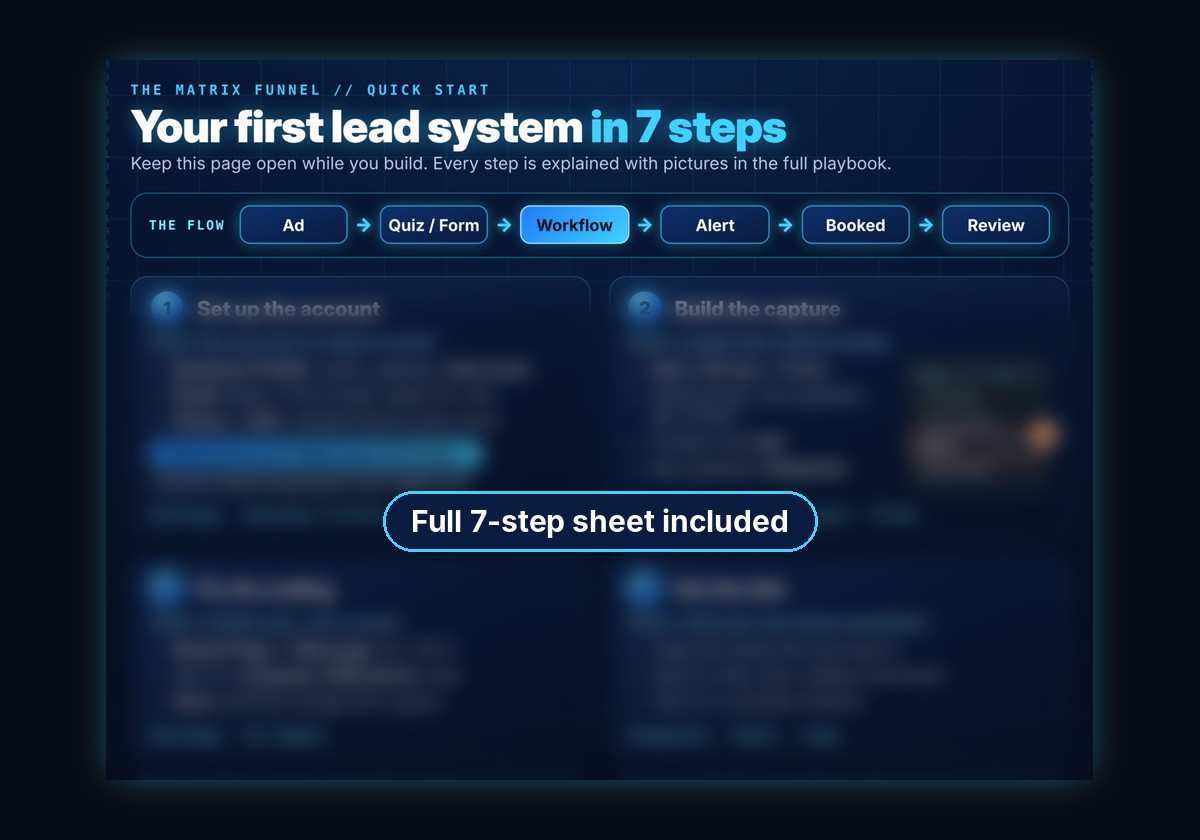 Quick Start sheet preview