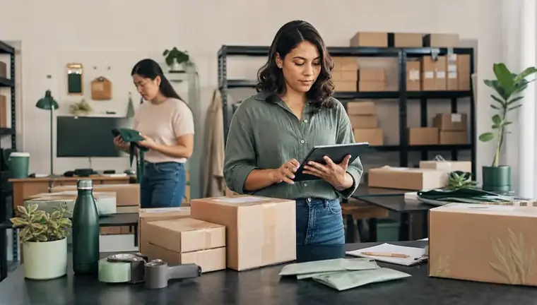Owner managing an ecommerce operation