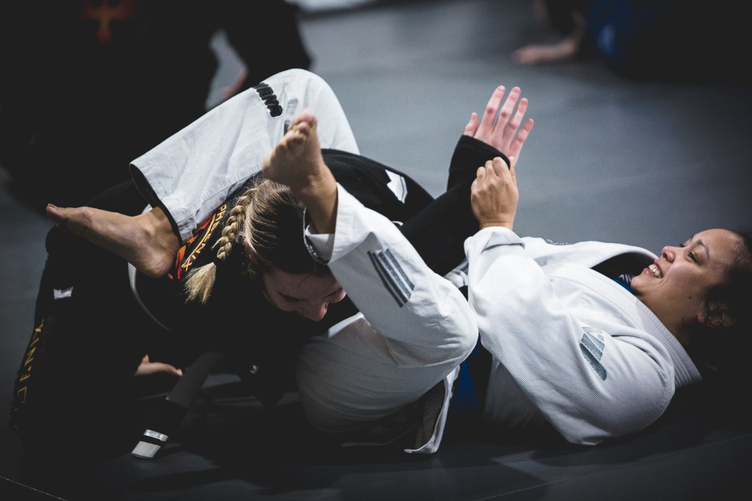 Confident woman in gi at Phoenix Training Centre