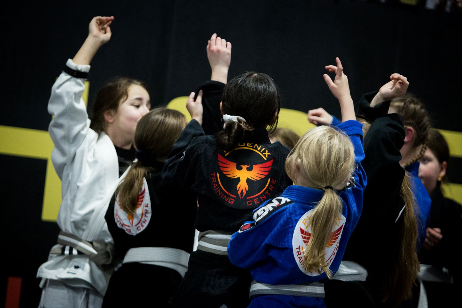 Family or mixed group on the mats at Phoenix Training Centre