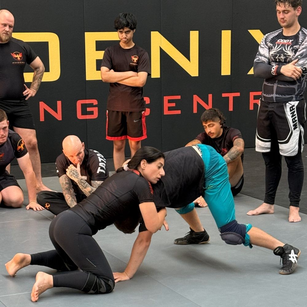 Wrestling class at Phoenix Training Centre
