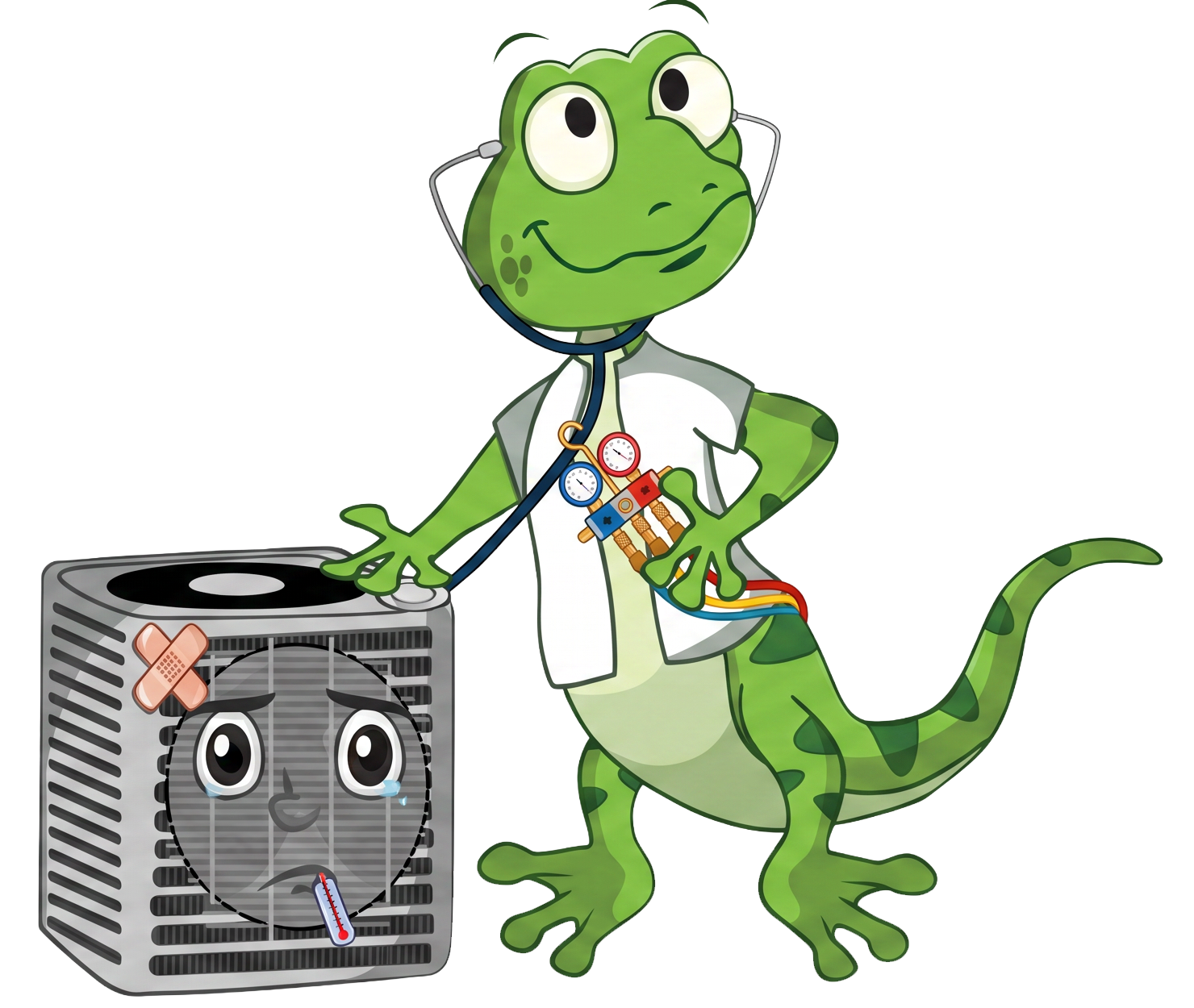 Schroyer AC doctor mascot