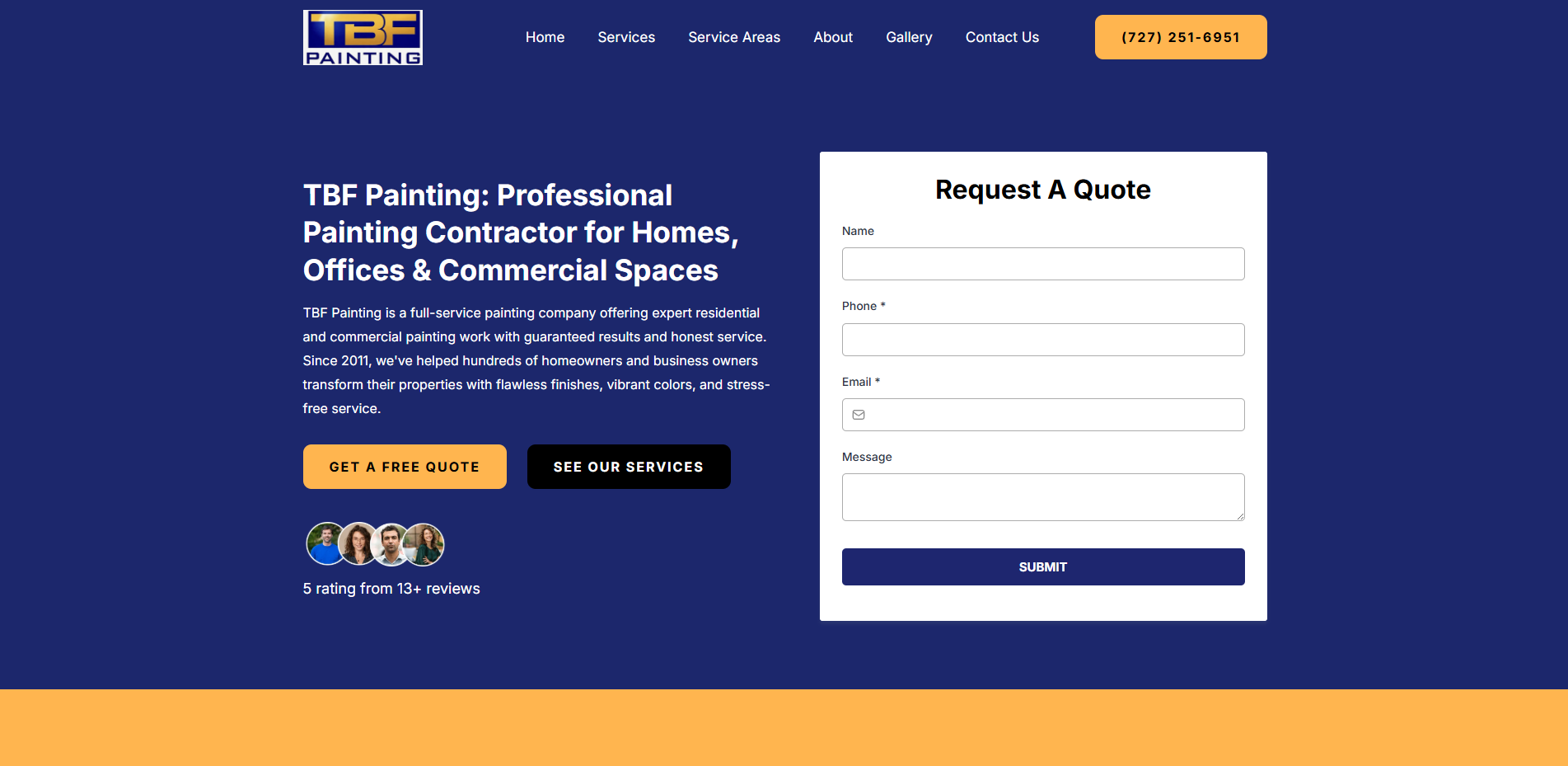 TBF Painting Contractor website