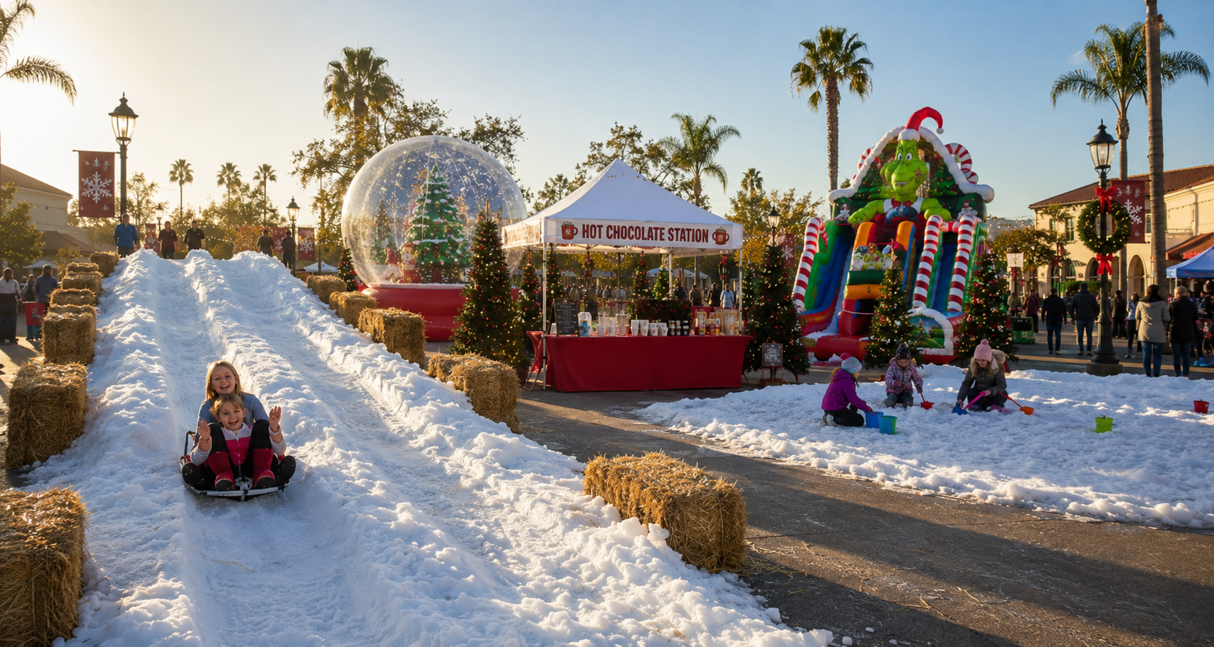 Snow Play and Snow Sledding Attraction