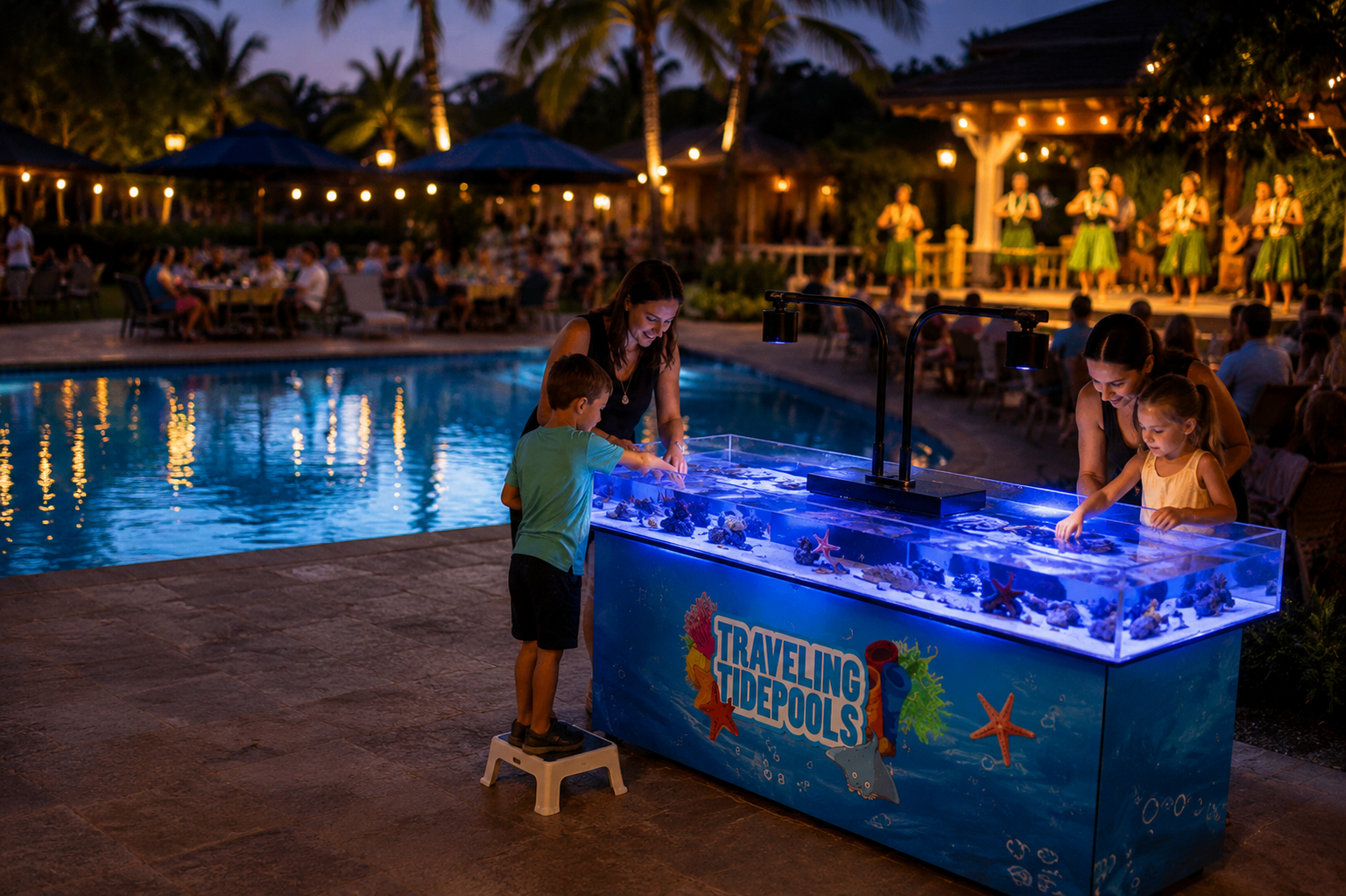 Traveling tidepool marine discovery experience
