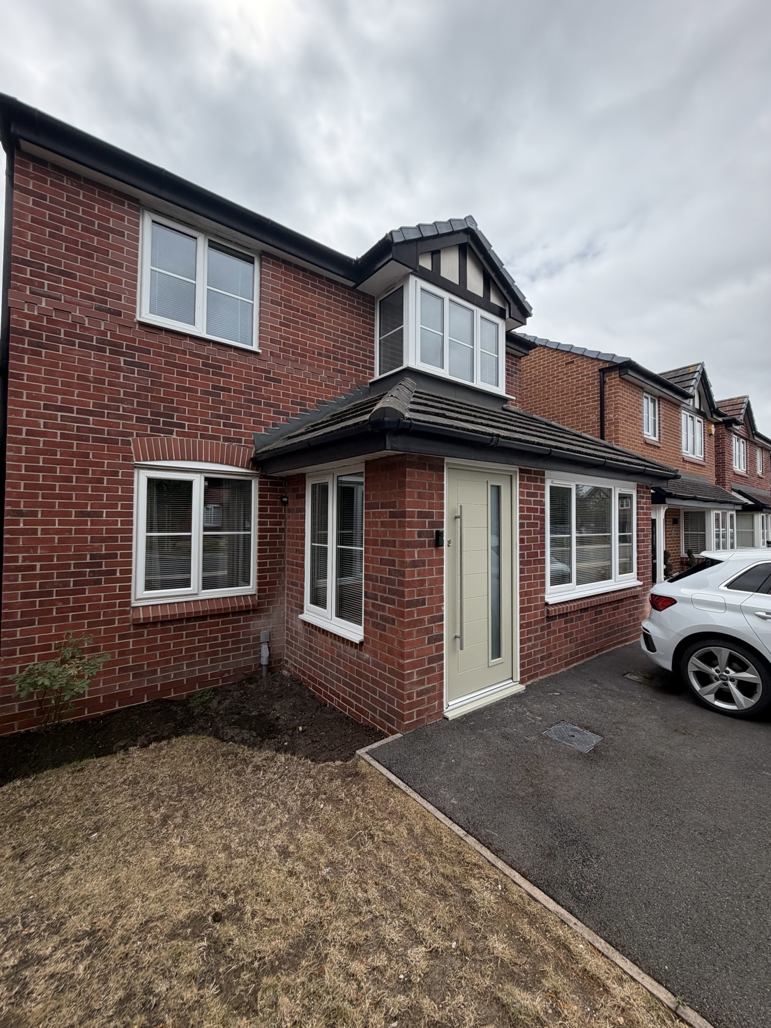 Finished single garage conversion in Liverpool with new windows and brickwork replacing the original garage door opening. Finished single garage conversion in Liverpool with new windows and brickwork replacing the original garage door opening.