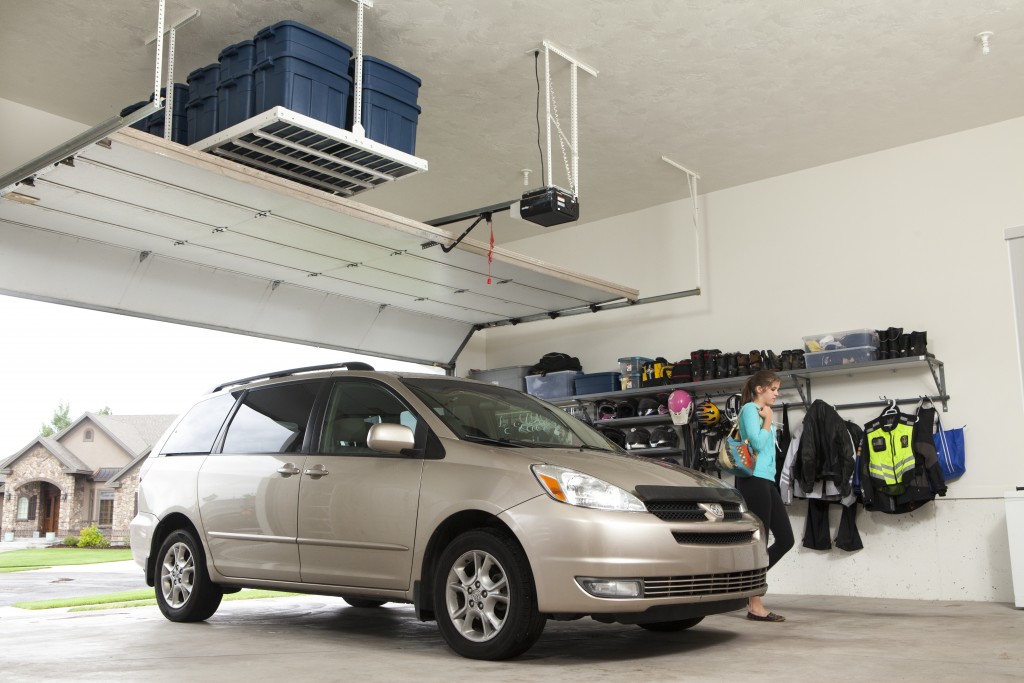 Overhead storage racks