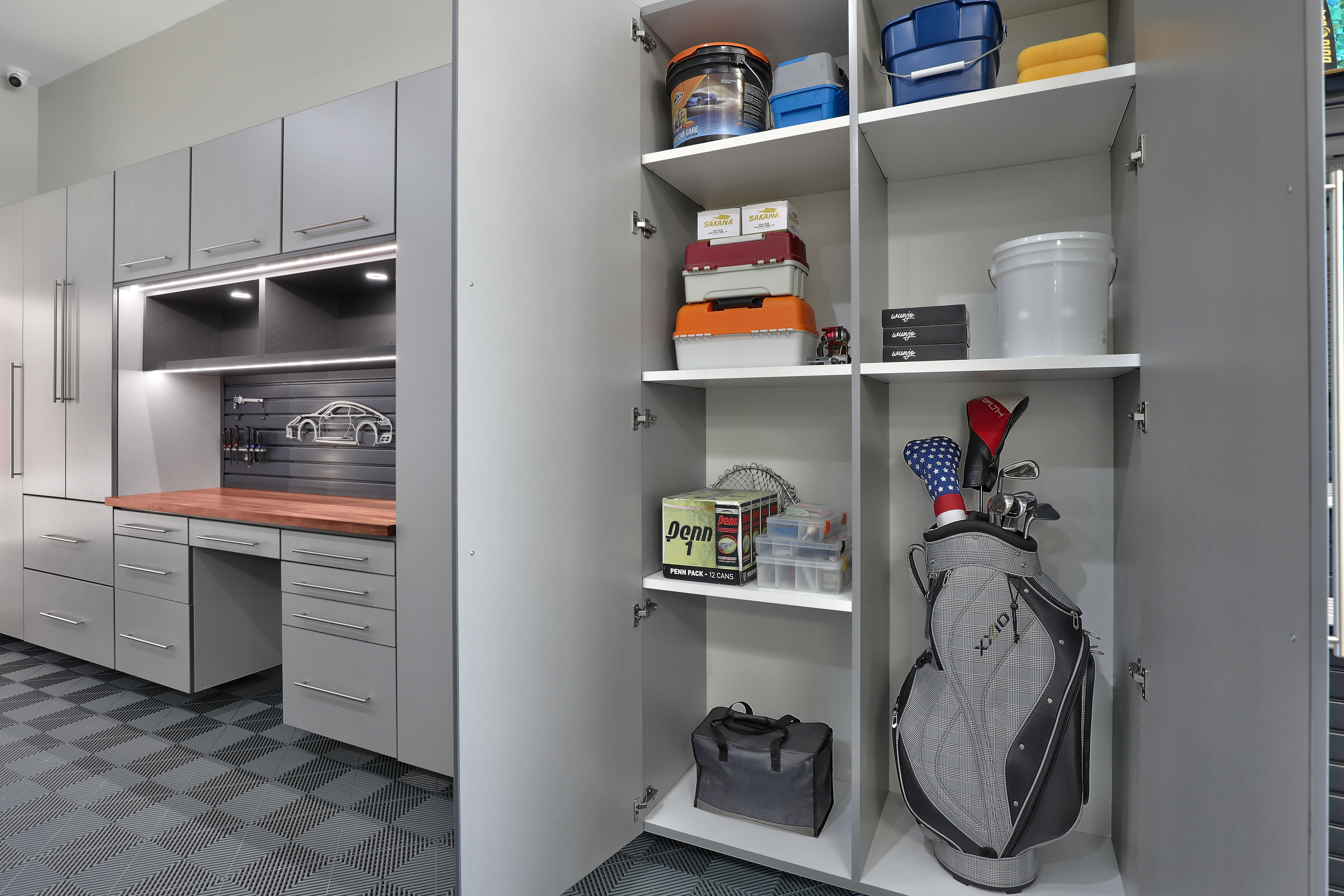 Custom garage workbenches