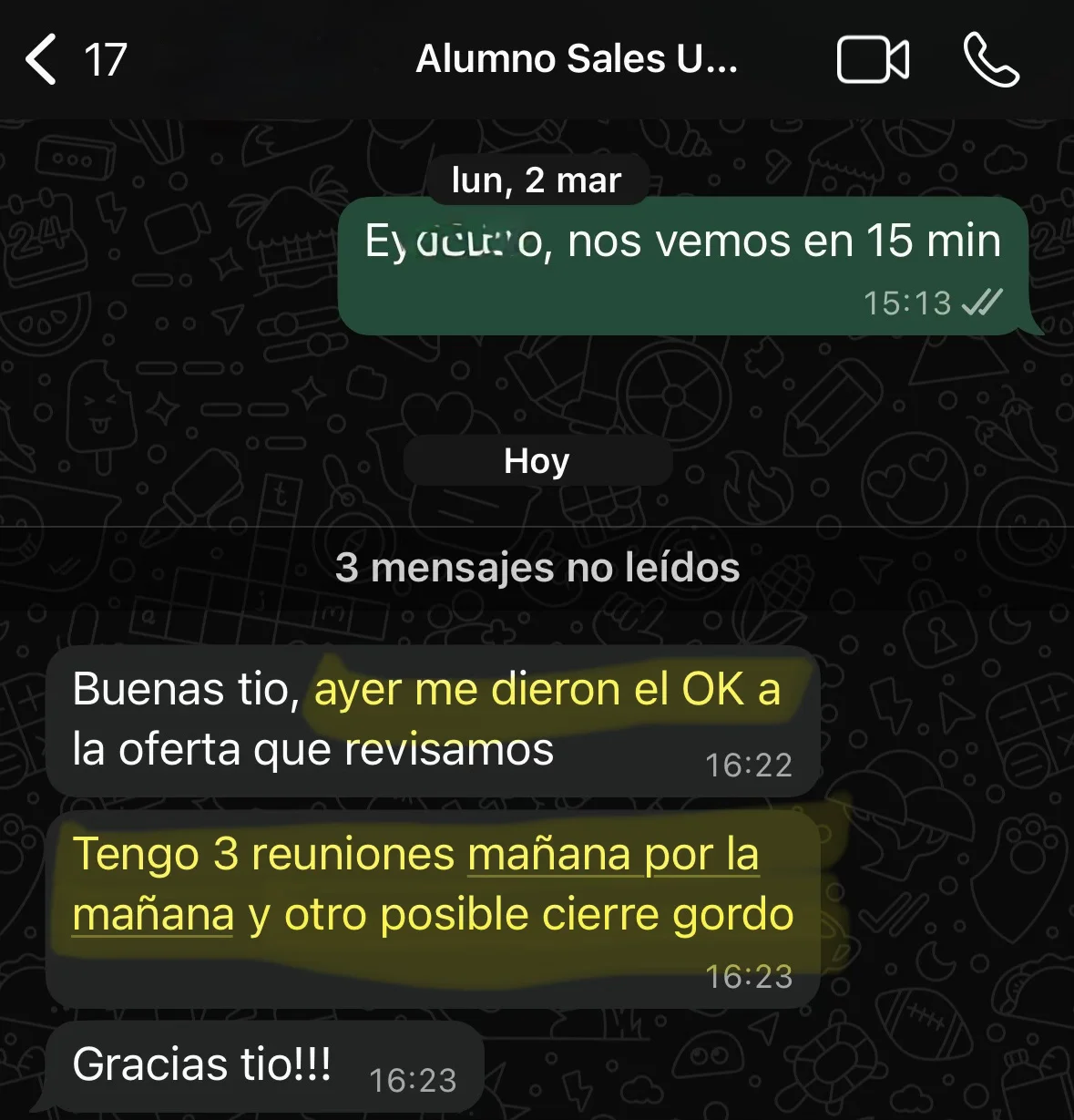 Testimonio cliente Sales University