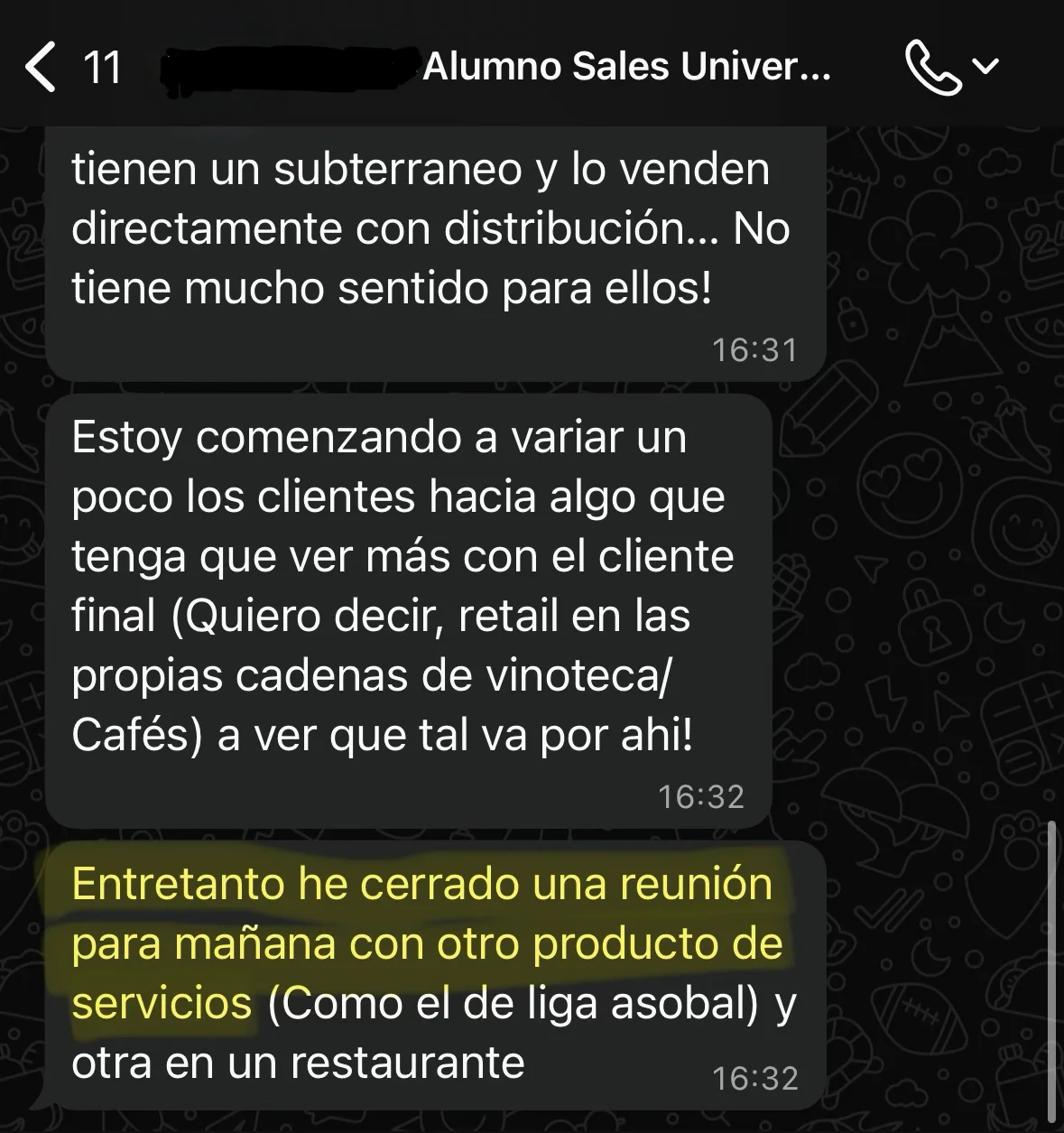 Testimonio cliente Sales University