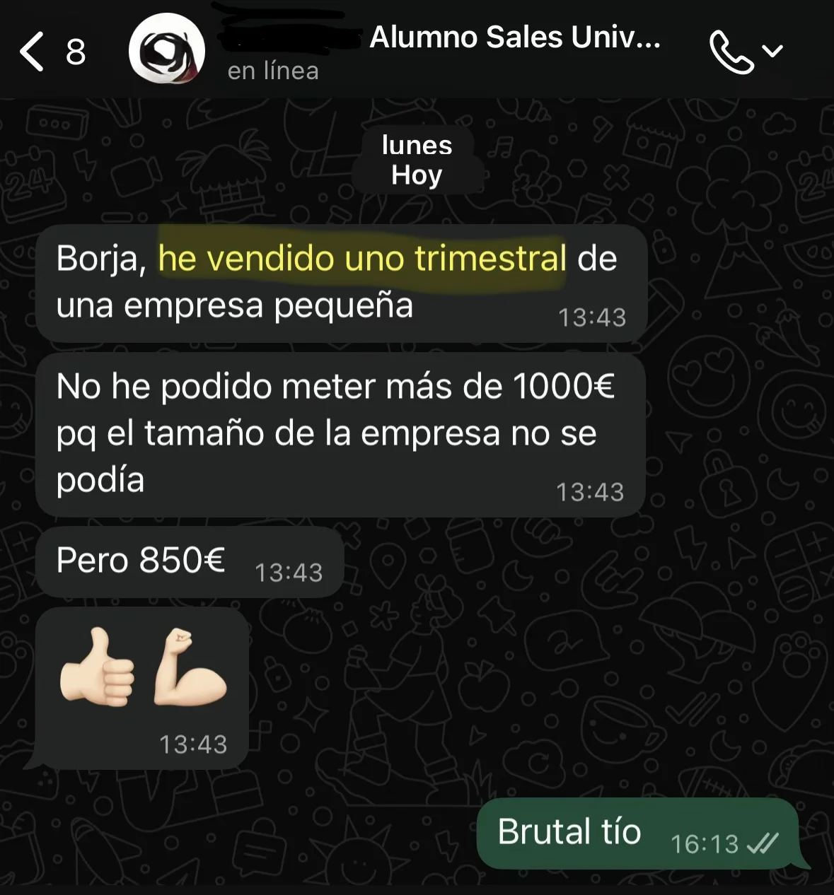 Testimonio cliente Sales University