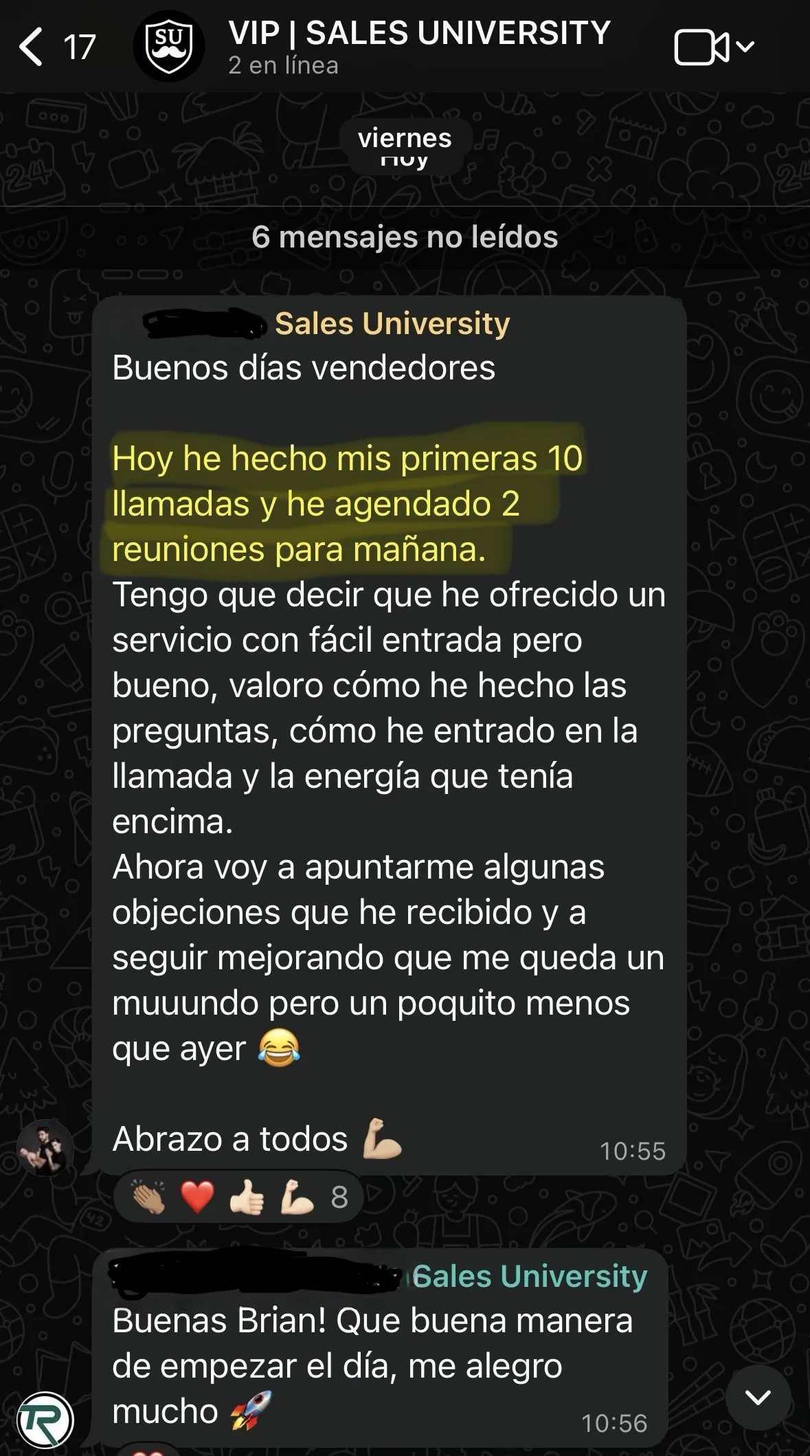 Testimonio cliente Sales University