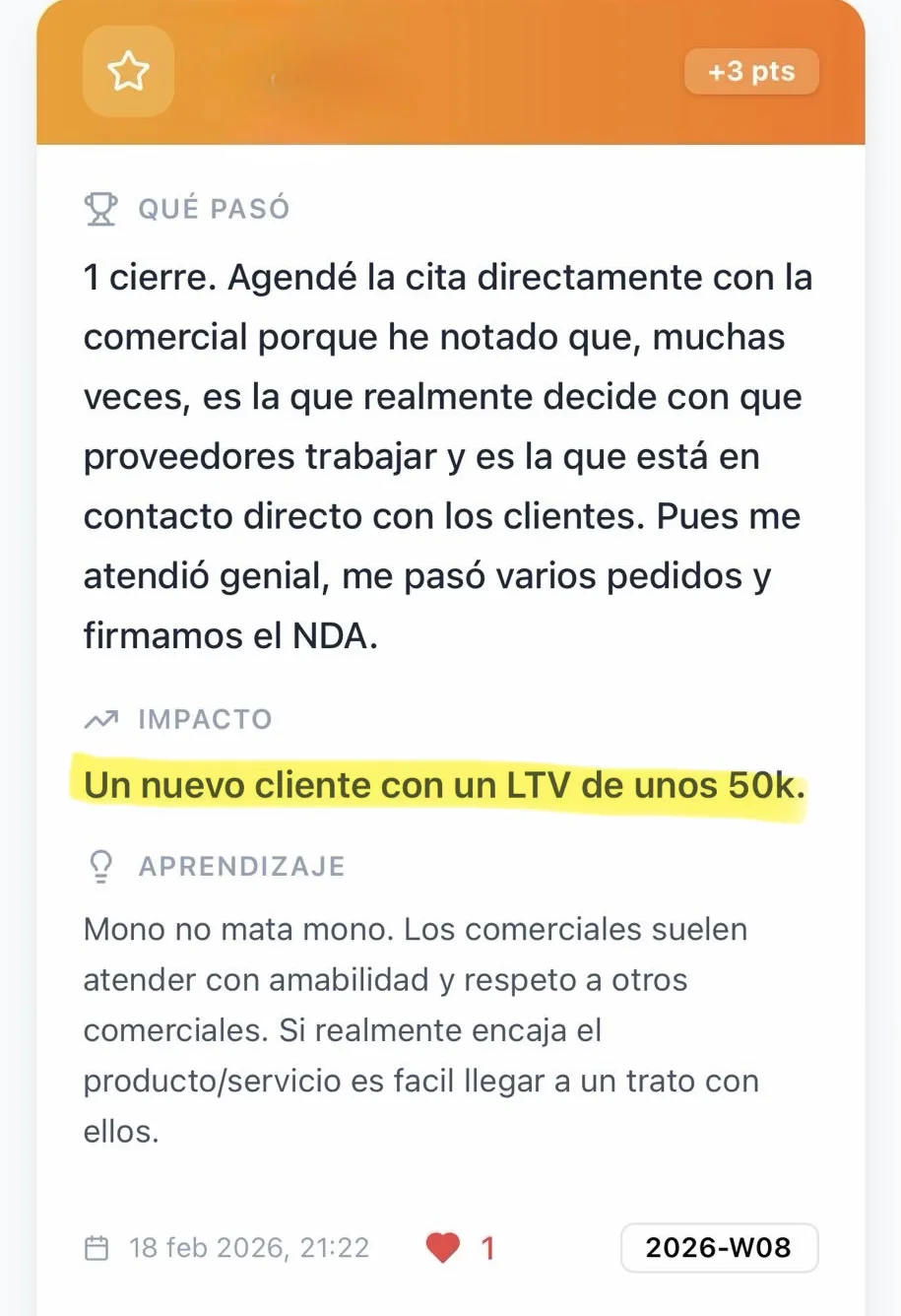 Testimonio cliente Sales University