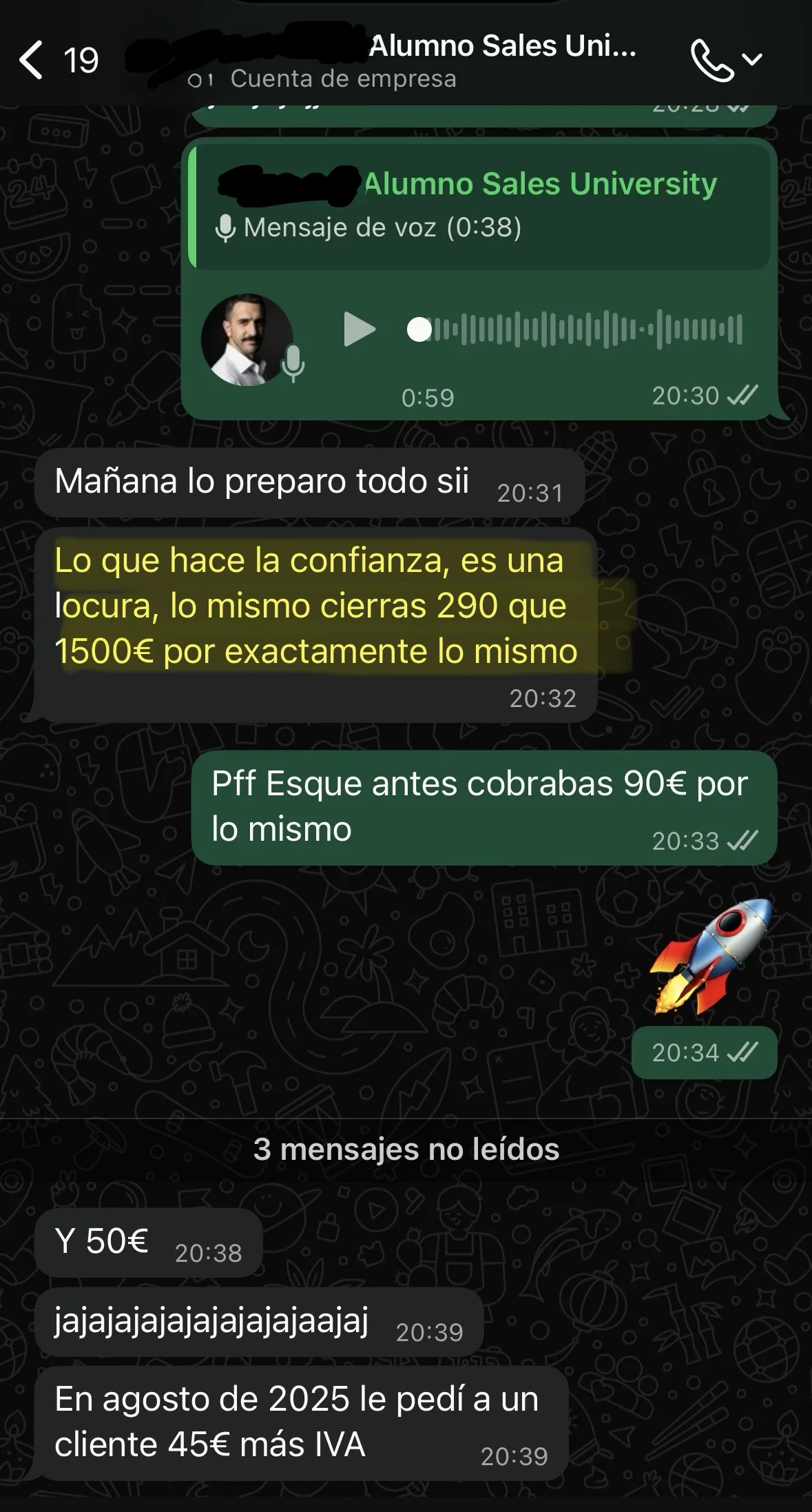 Testimonio cliente Sales University