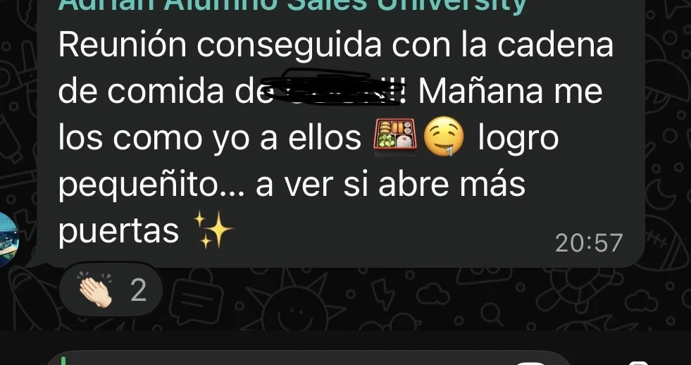 Testimonio cliente Sales University