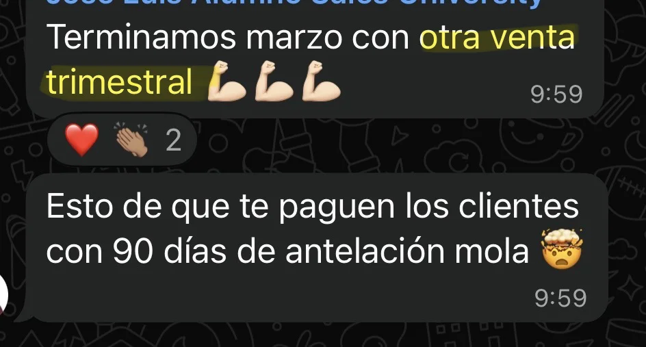 Testimonio cliente Sales University