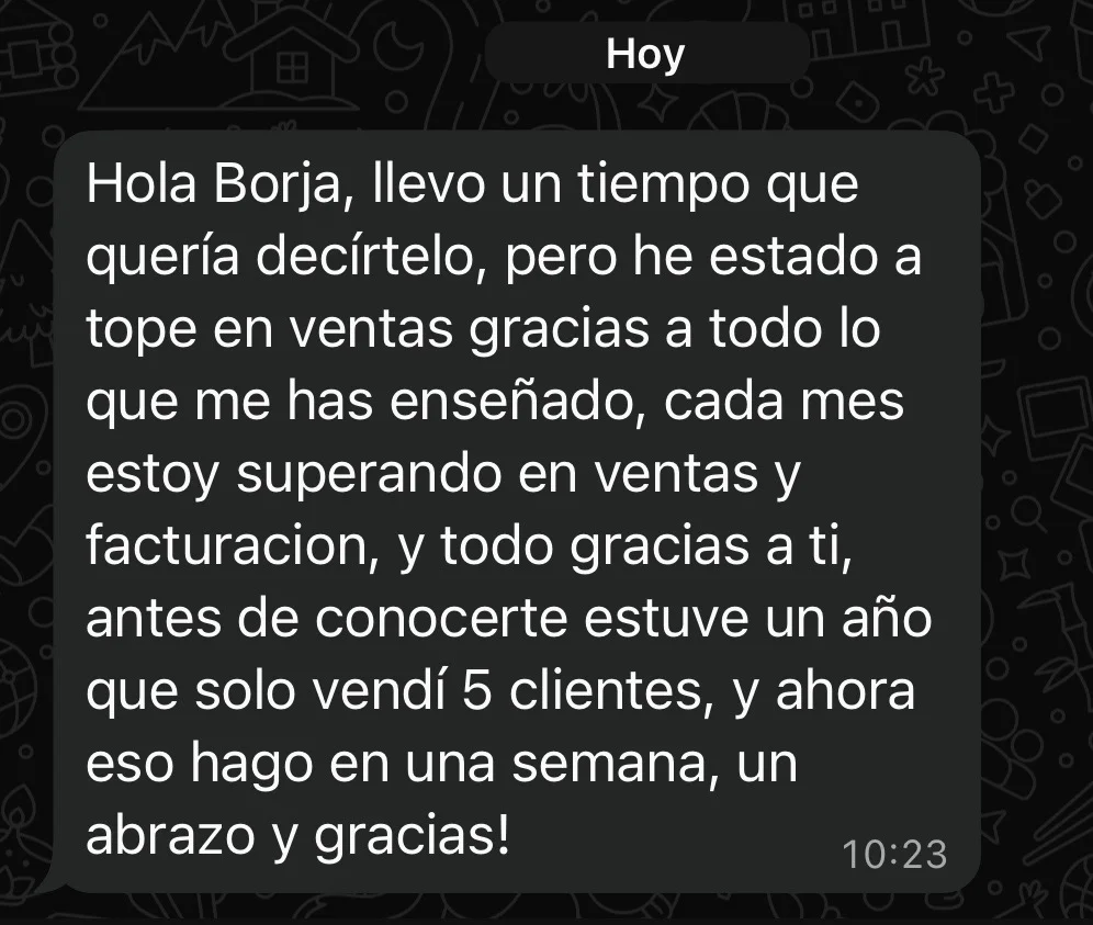 Testimonio cliente Sales University