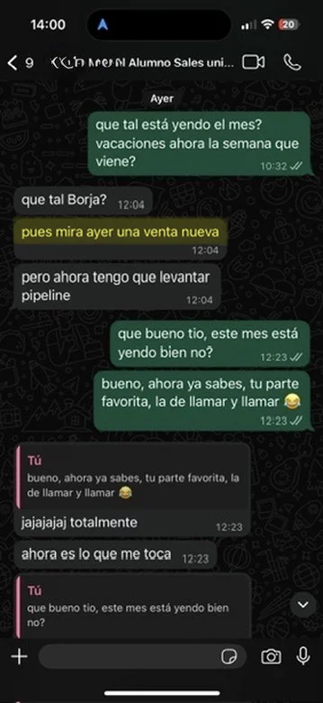 Testimonio cliente Sales University