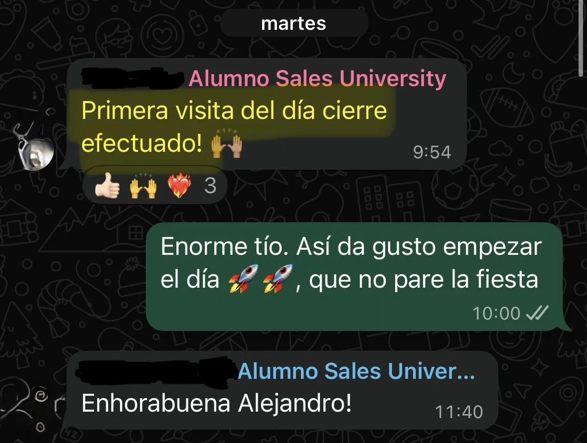 Testimonio cliente Sales University