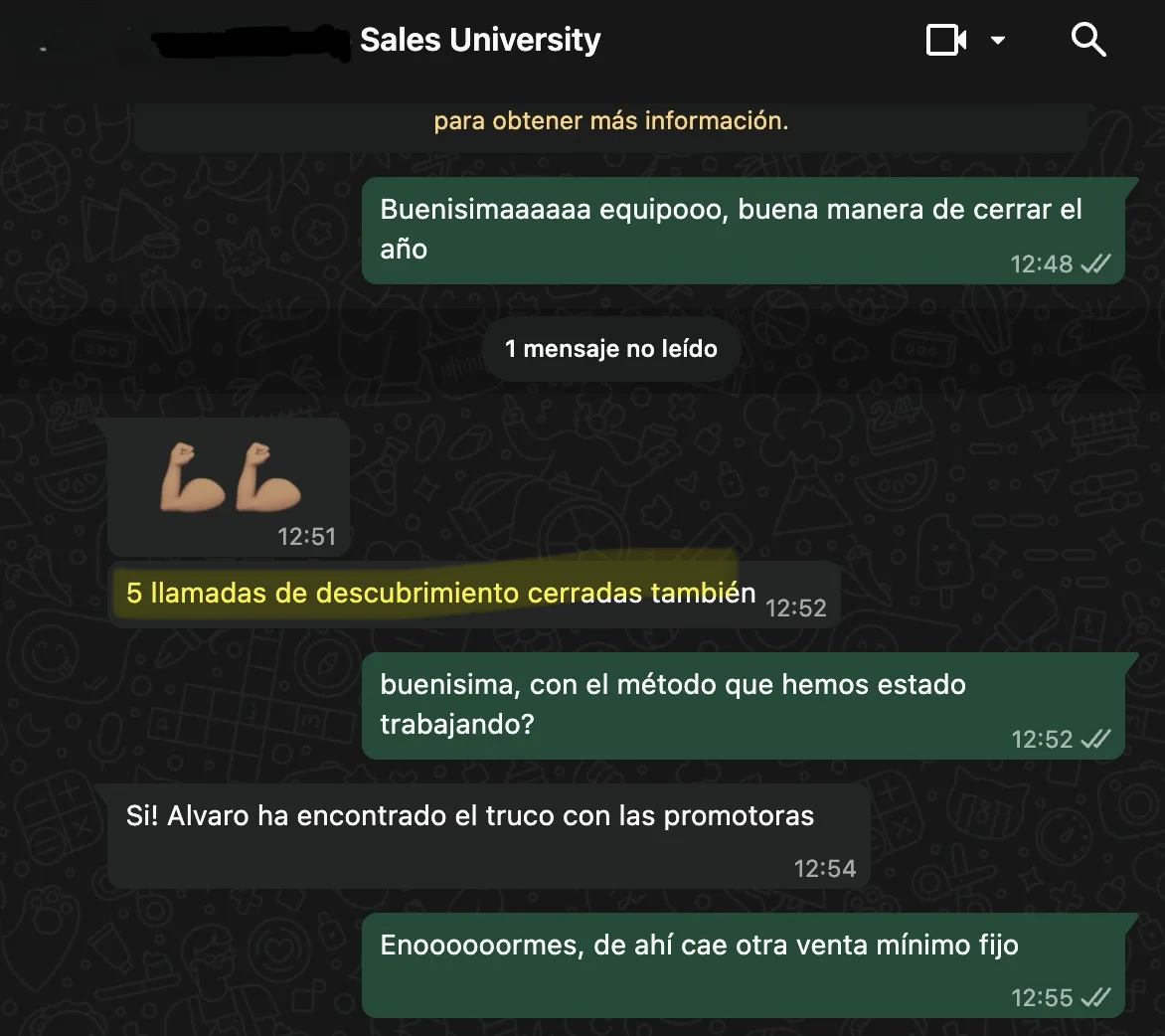 Testimonio cliente Sales University