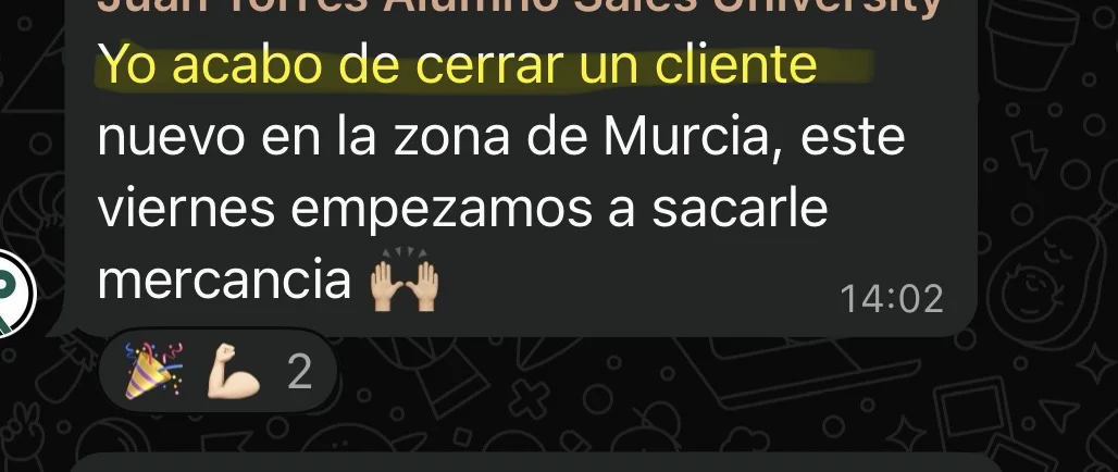 Testimonio cliente Sales University