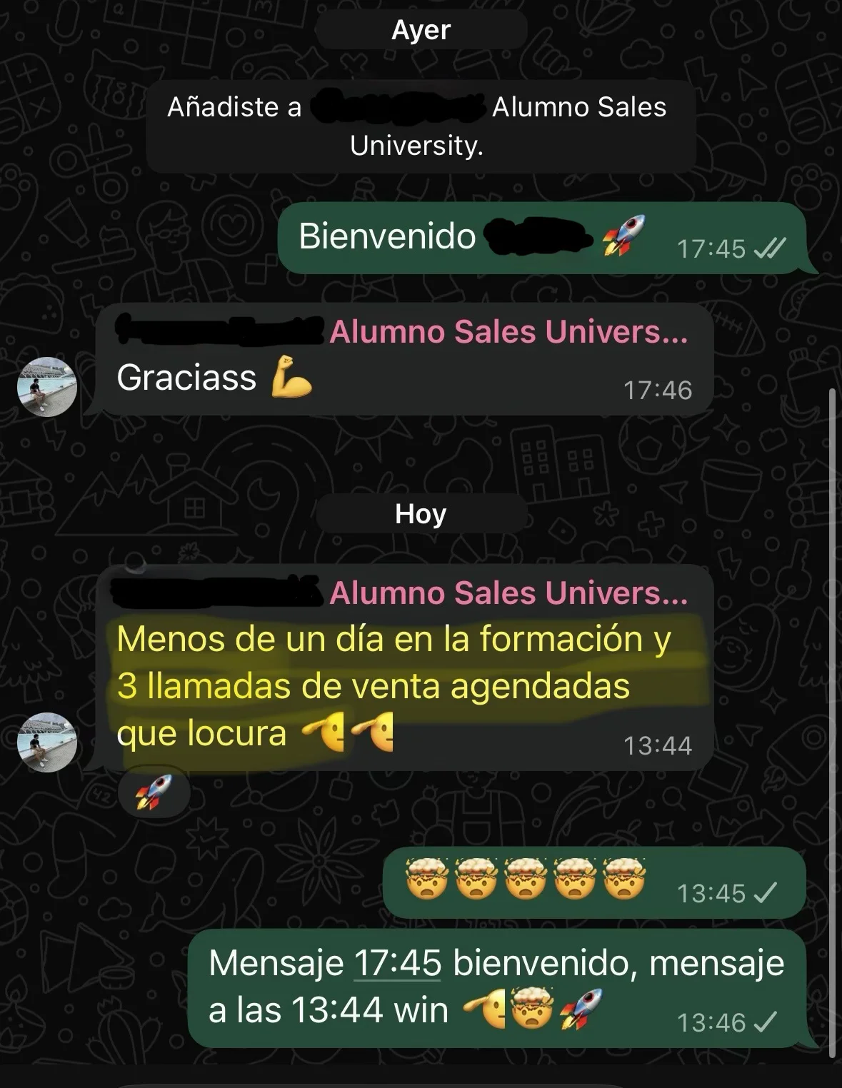 Testimonio cliente Sales University