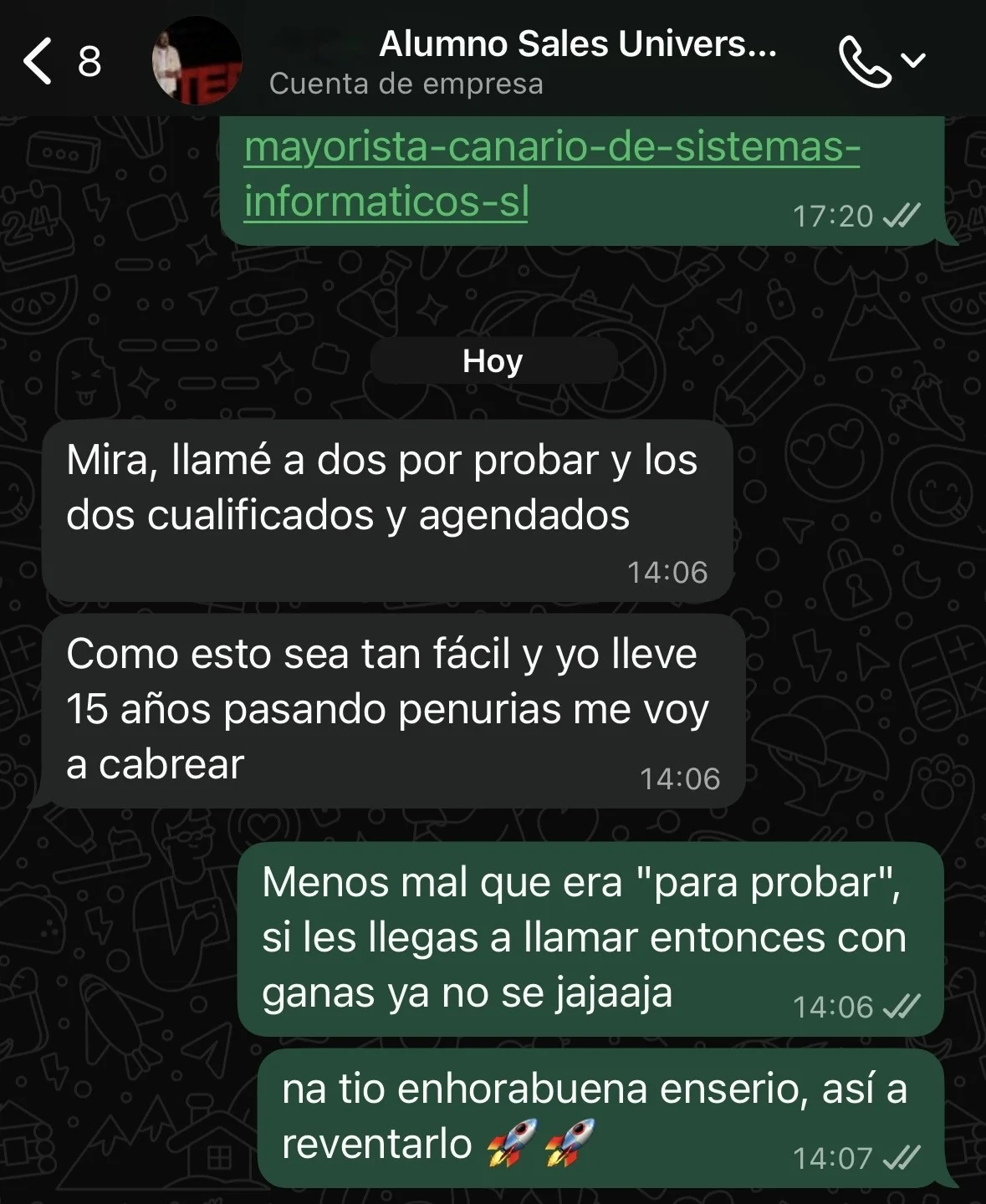 Testimonio cliente Sales University