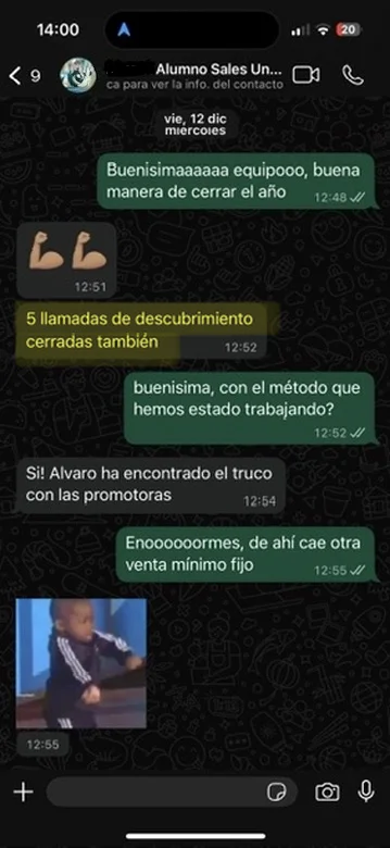 Testimonio cliente Sales University